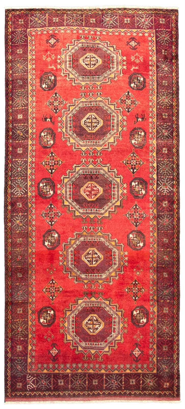 Traditional Vintage Hand-Knotted Area Rug 5\'1\