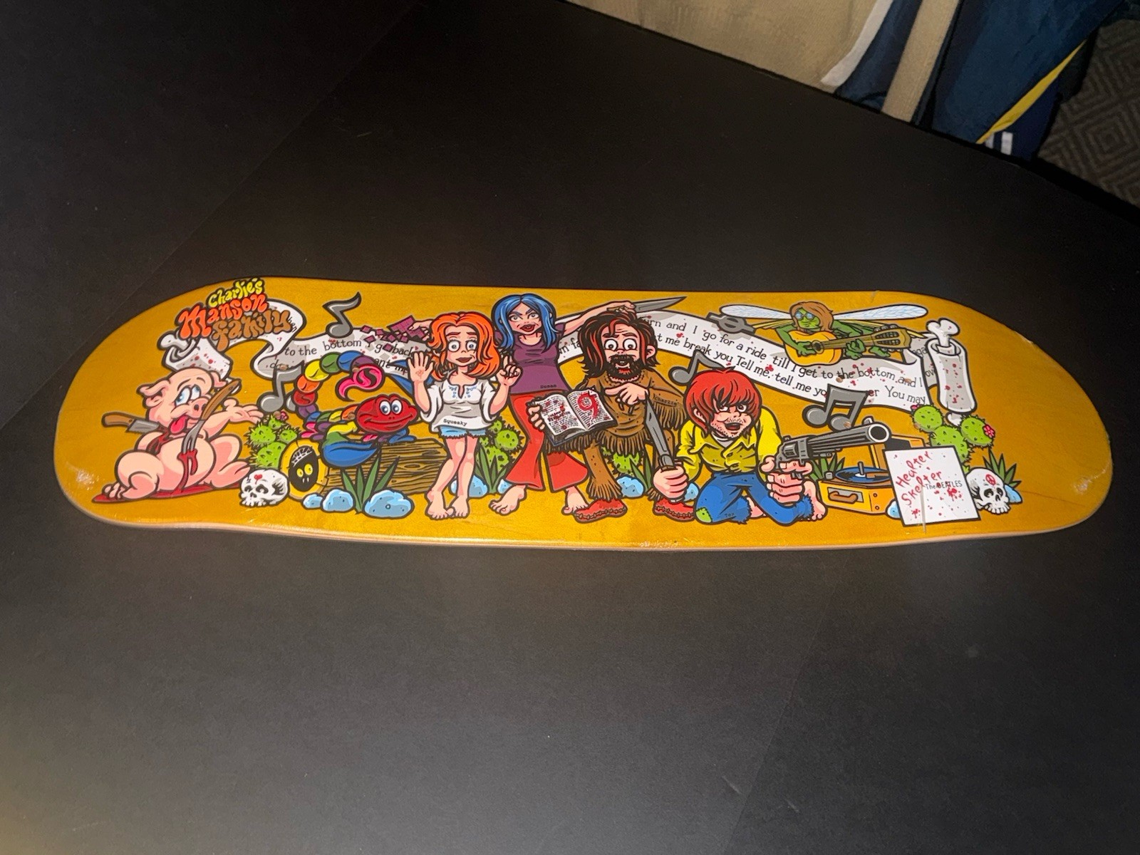Strangelove Skateboards Manson Family Deck RARE New Deal Collab Andy Howell 1st Strangelove Skateboards Manson Family Deck RARE New Deal Collab Andy Howell 1st