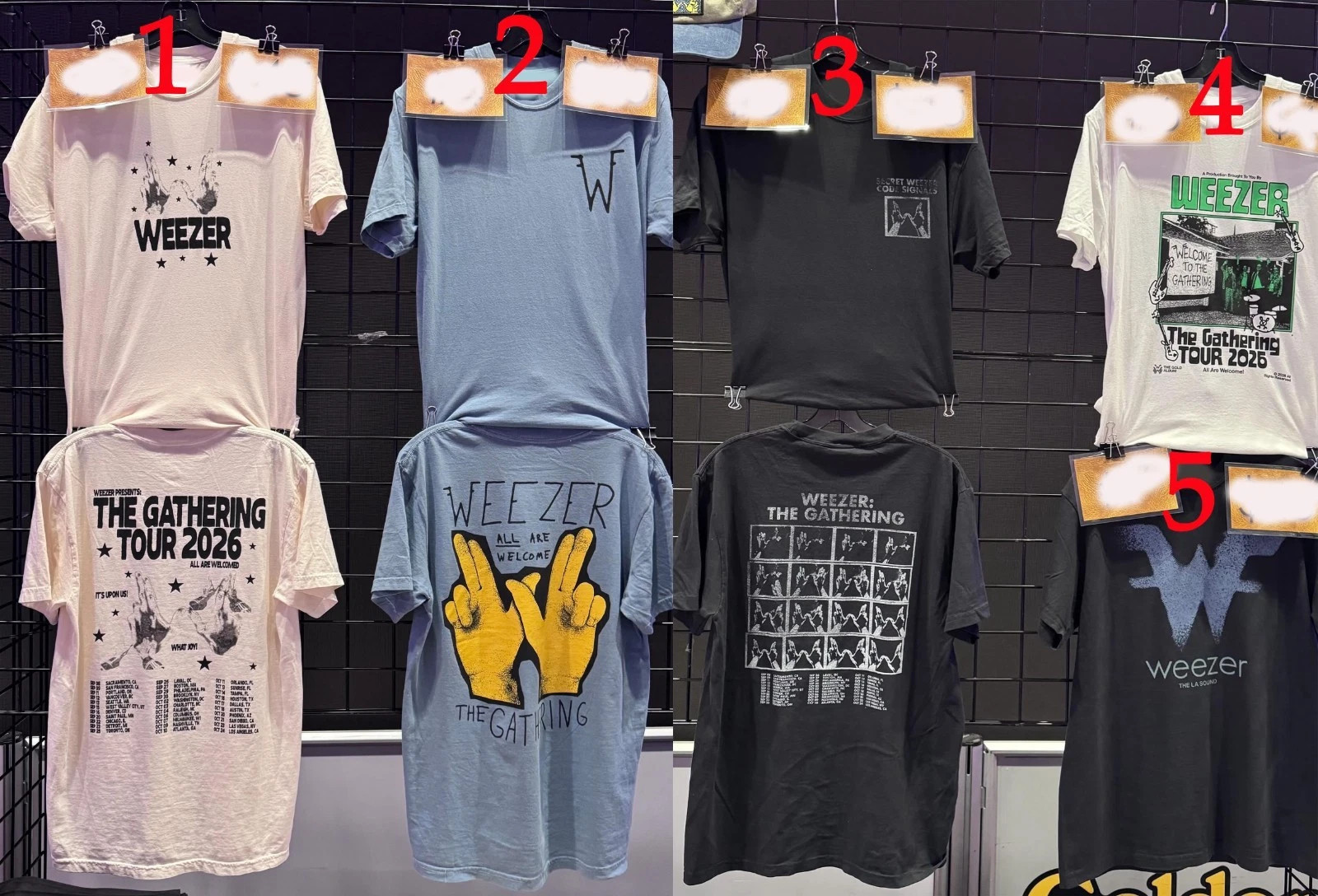 Weezer Shirt The Gathering Tour 2026 Concert Merch Reprint