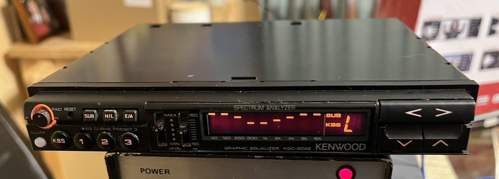 Kenwood KGC-9042 Graphic Equalizer Spectrum Analyzer Old School Car Audio Japan
