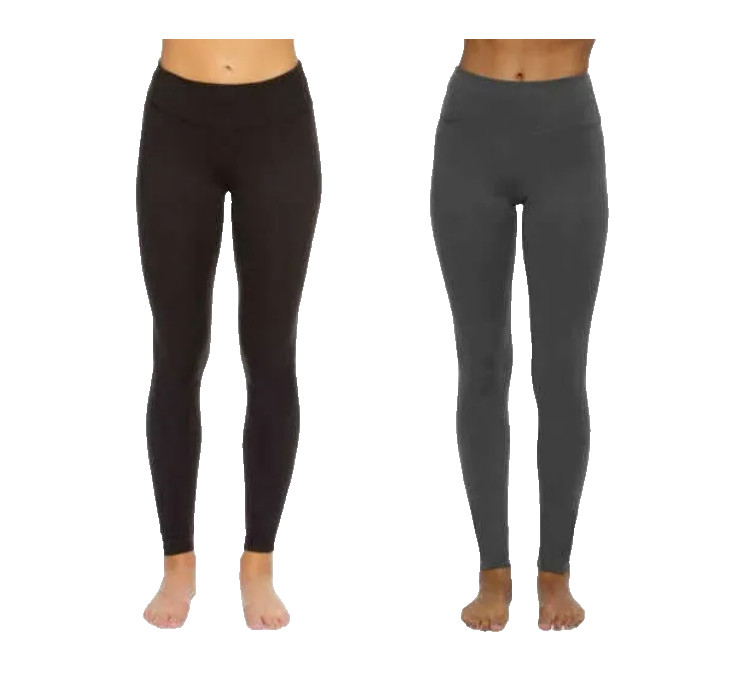 Felina Ladies\' Sueded Legging, 2-pack ( BLACK,GRAY,X-LARGE ) NWOT Felina Ladies\' Sueded Legging, 2-pack ( BLACK,GRAY,X-LARGE ) NWOT