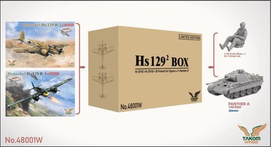 Takom 48001w 1/48 Wings Henschel HS129 BIG BOX Plastic Model Kit