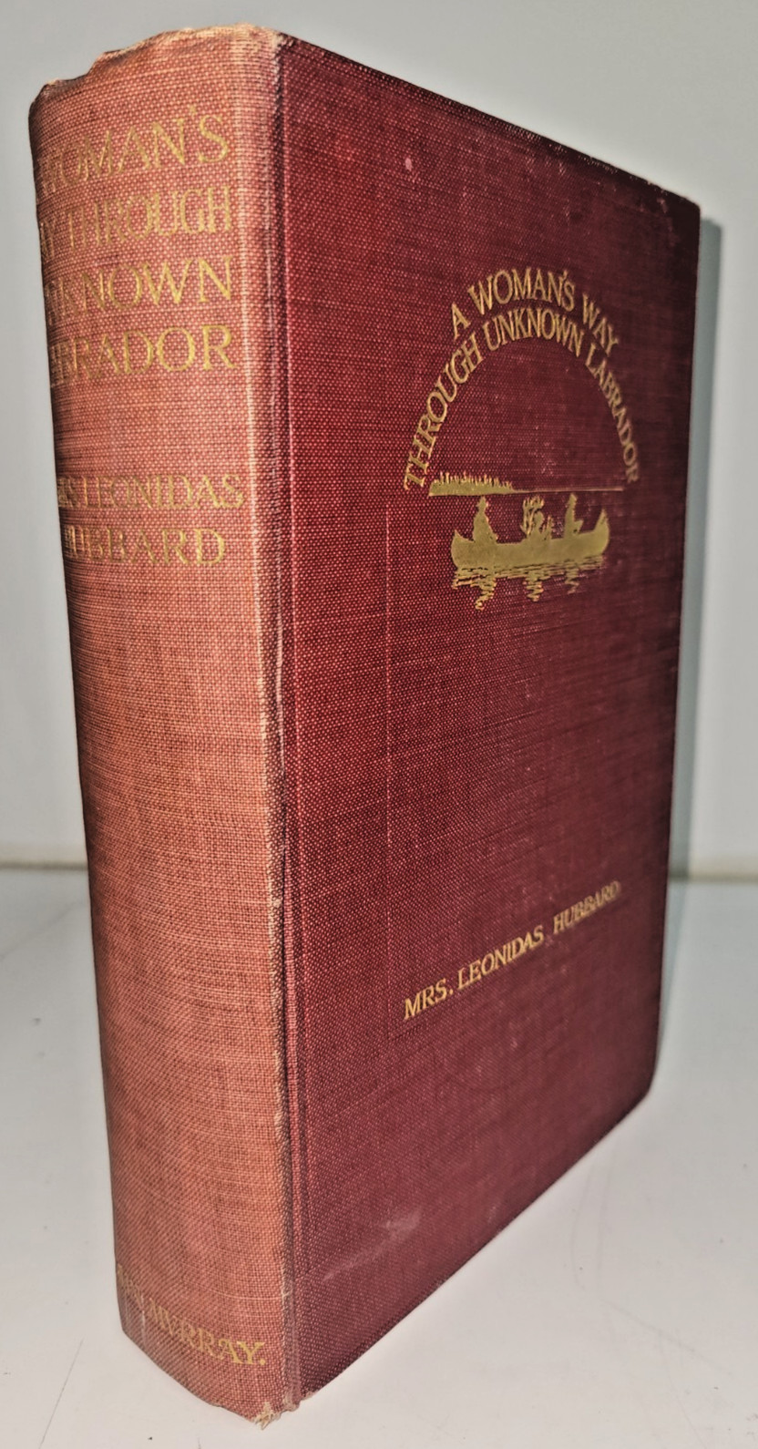 Woman\'s Way Through Unknown Labrador Mina Hubbard 1908 First Edition Map Murray