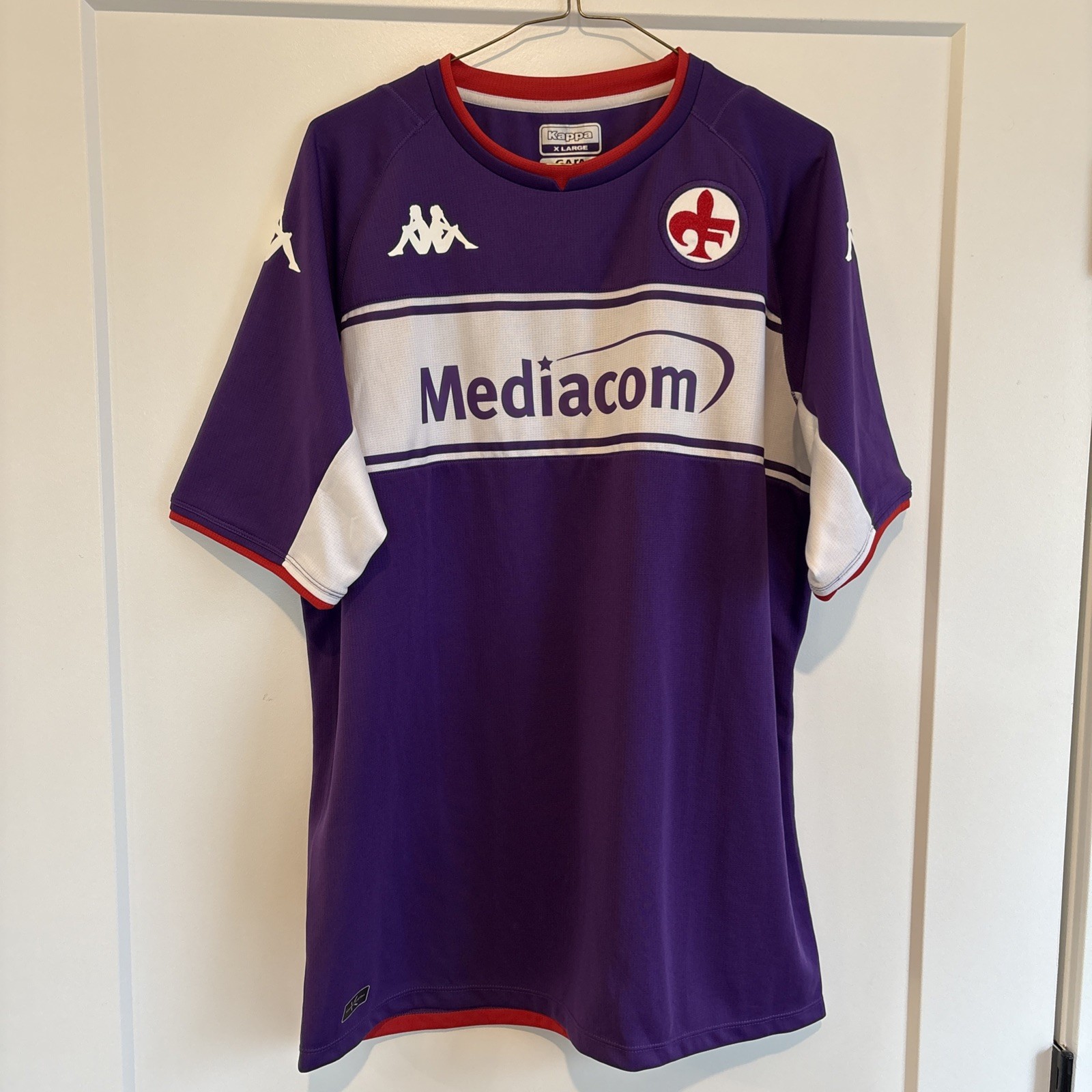 Kappa AC Fiorentina Home Jersey Purple Sz XL 2021 2022 Soccer Football