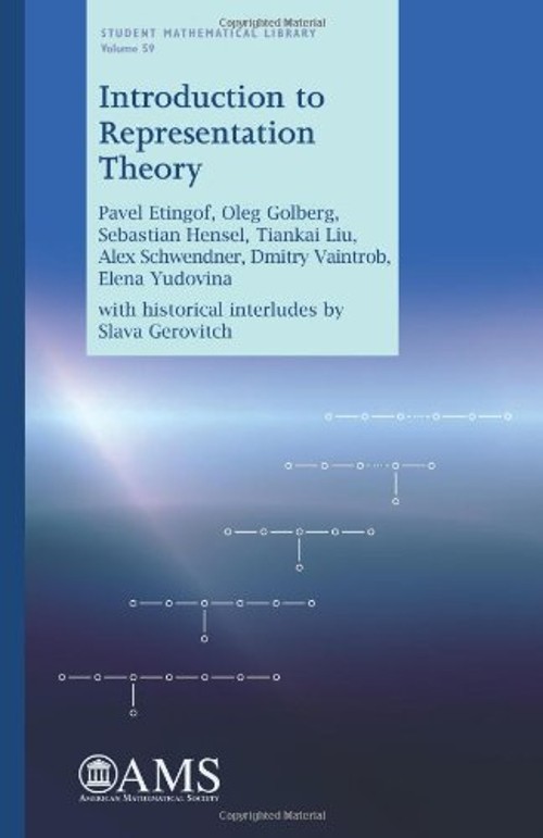 Introduction to Representation Theory Paperback Introduction to Representation Theory Paperback