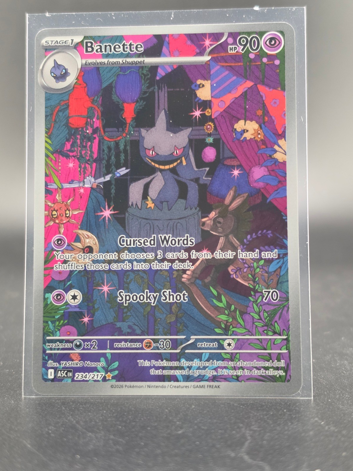 💎Pokemon Banette 234/217 Illustration Rare ME: Ascended Heroes NM💎