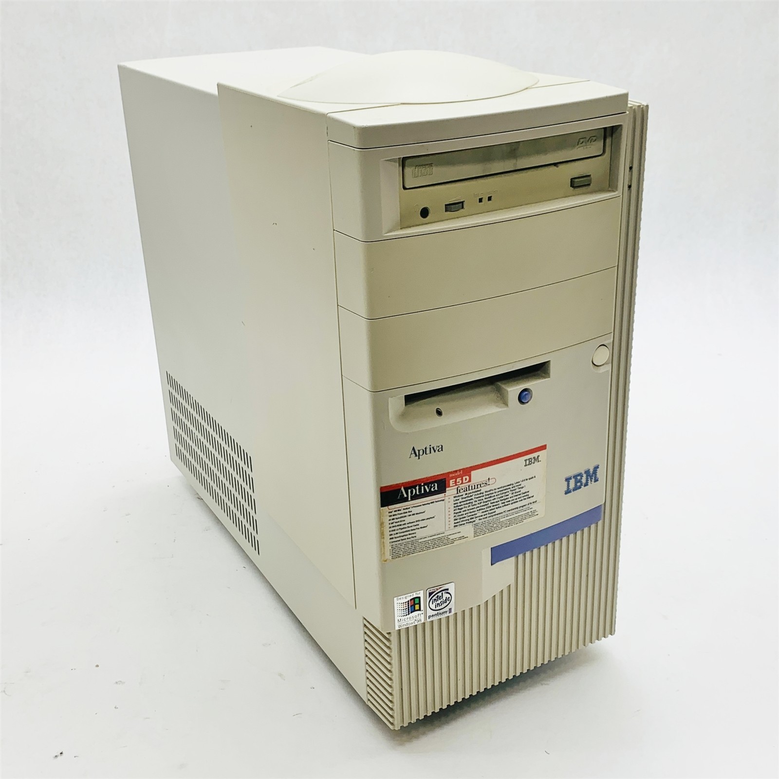 IBM Aptiva E5D Intel Pentium II 400MHz 64MB RAM No HDD Vintage Computer 2139E5D