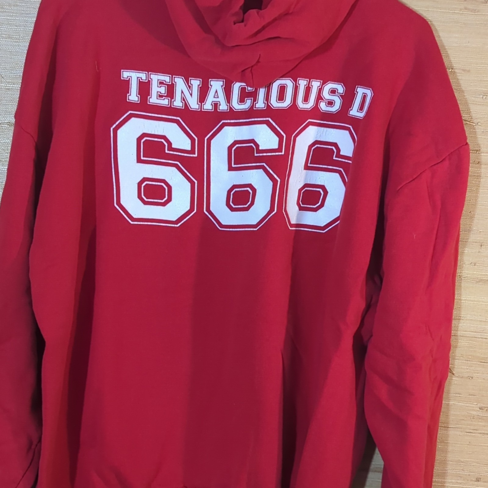 Vintage 2001 Tenacious D Cleveland Steamers 666 Tour Hoodie Red XL Jerzees Y2K 
