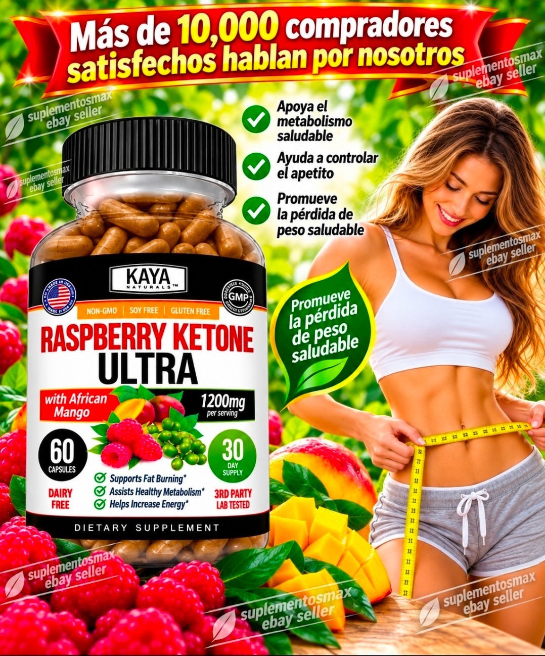 #1 Pastillas Coadyuvante Para Bajar De Peso Quita Apetito Adelgazar Quemar Grasa