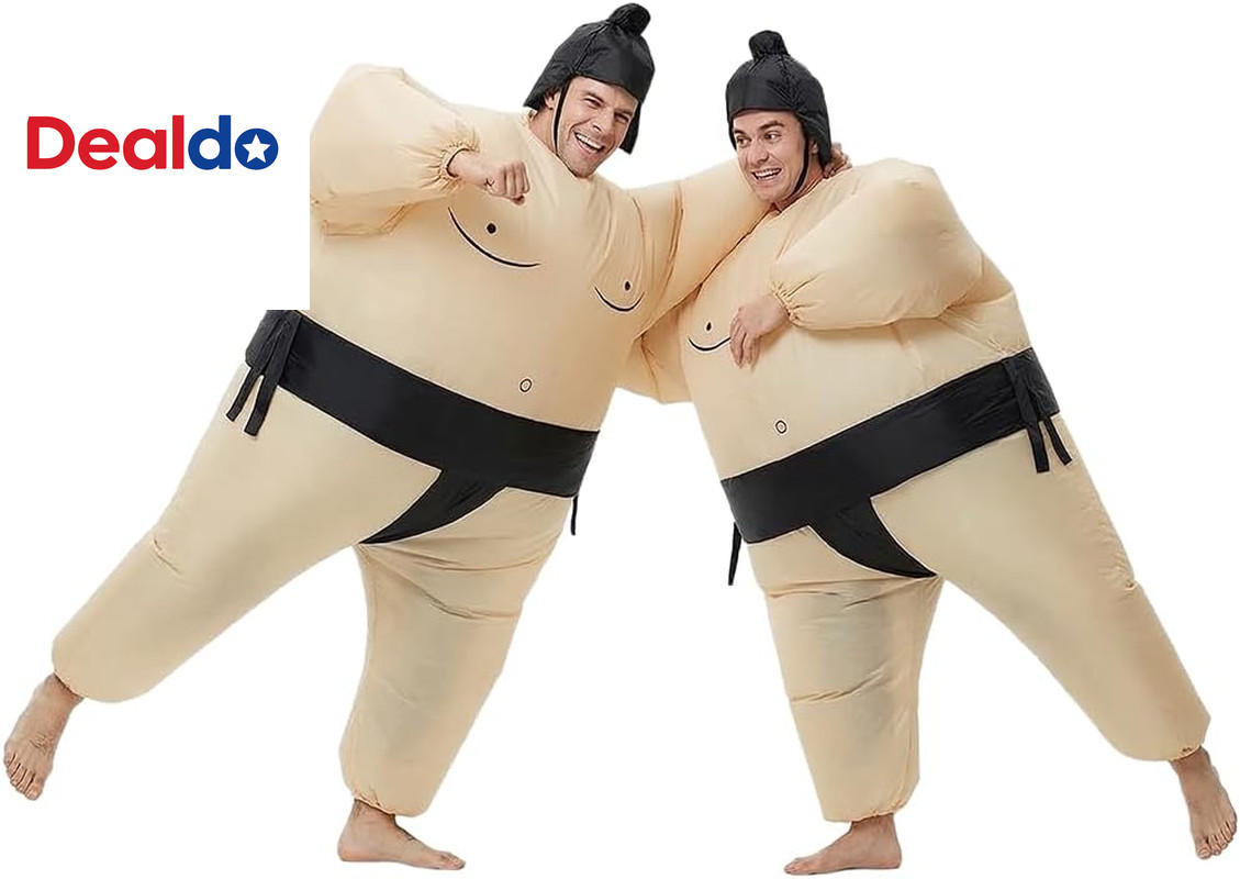2 Pack Inflatable Sumo Wrestling Costume Adult Halloween Blow Up Suit 2 Pack Inflatable Sumo Wrestling Costume Adult Halloween Blow Up Suit