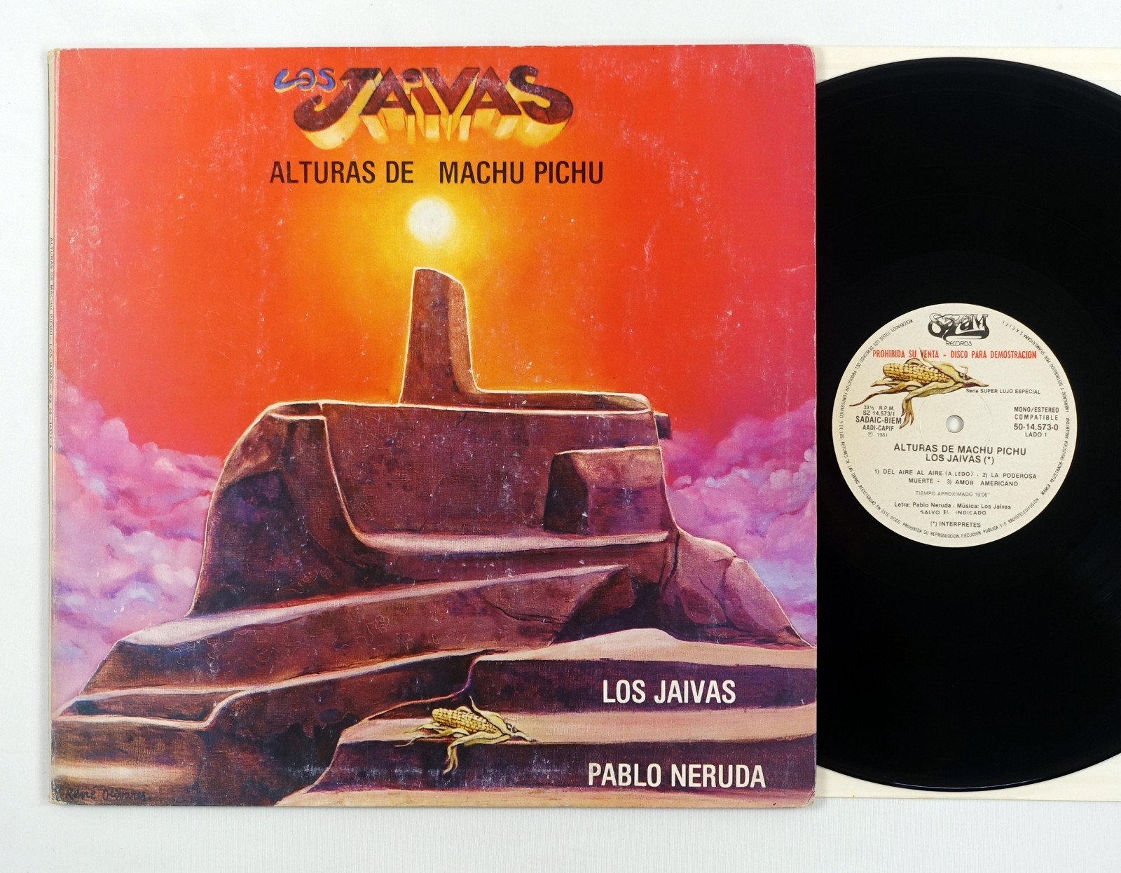 Los Jaivas / Pablo Neruda – Alturas de Machu Pichu LP  Sazam 50-14.573-0
