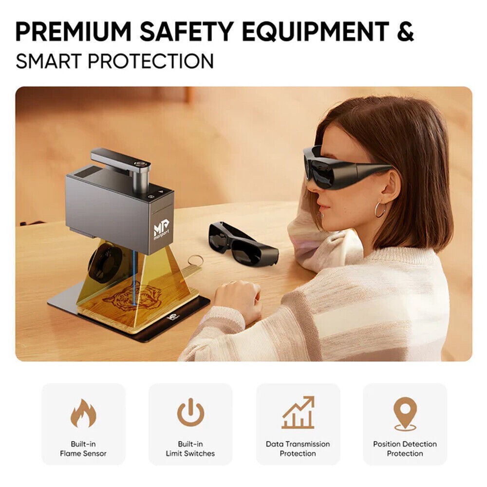 Monport 6W Diode Laser Marking Machine Electric Lifting Laser Engraver Handheld Monport 6W Diode Laser Marking Machine Electric Lifting Laser Engraver Handheld