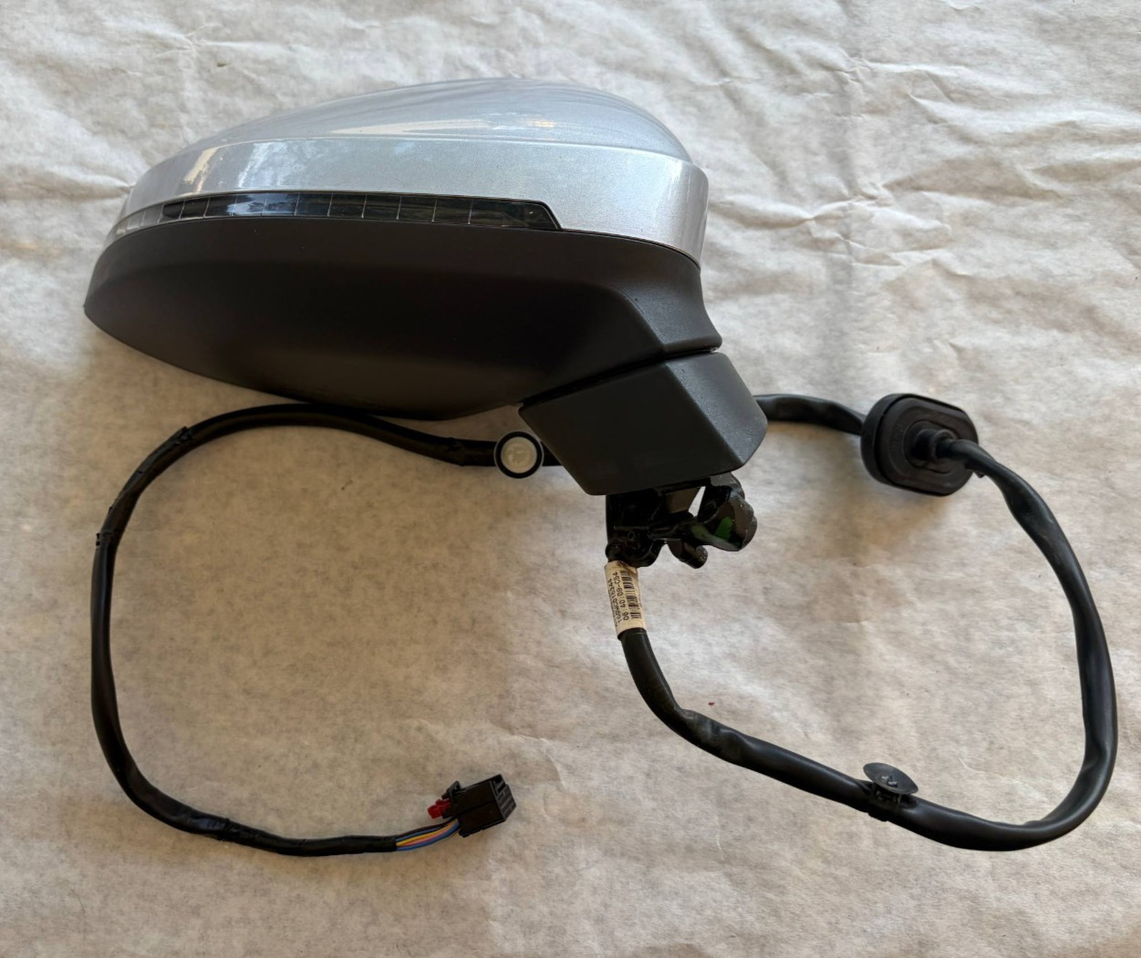 2017-2019 Audi A4 Right Passenger Side Mirror W/Blind spot Silver OEM