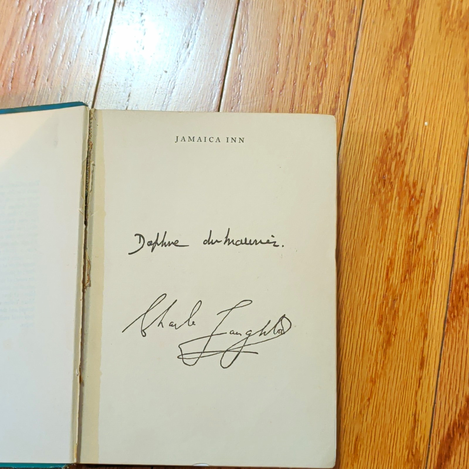 Jamaica Inn Hardcover Signed & Inscribed Personalized Literature Fiction Book Jamaica Inn Hardcover Signed & Inscribed Personalized Literature Fiction Book