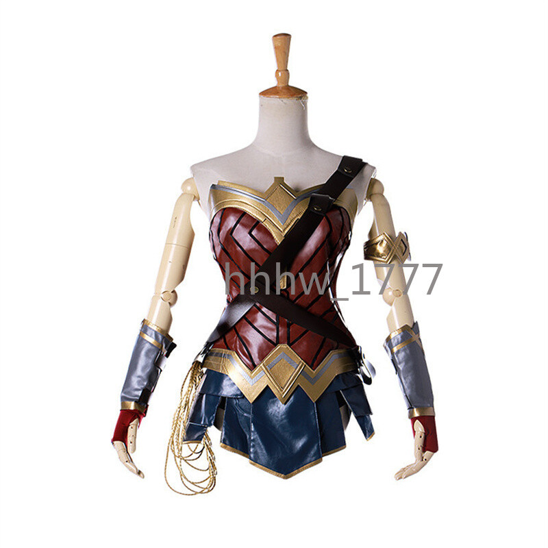 Wonder Woman Diana Prince Female Adult Dress Cosplay Party Costume Full Sets