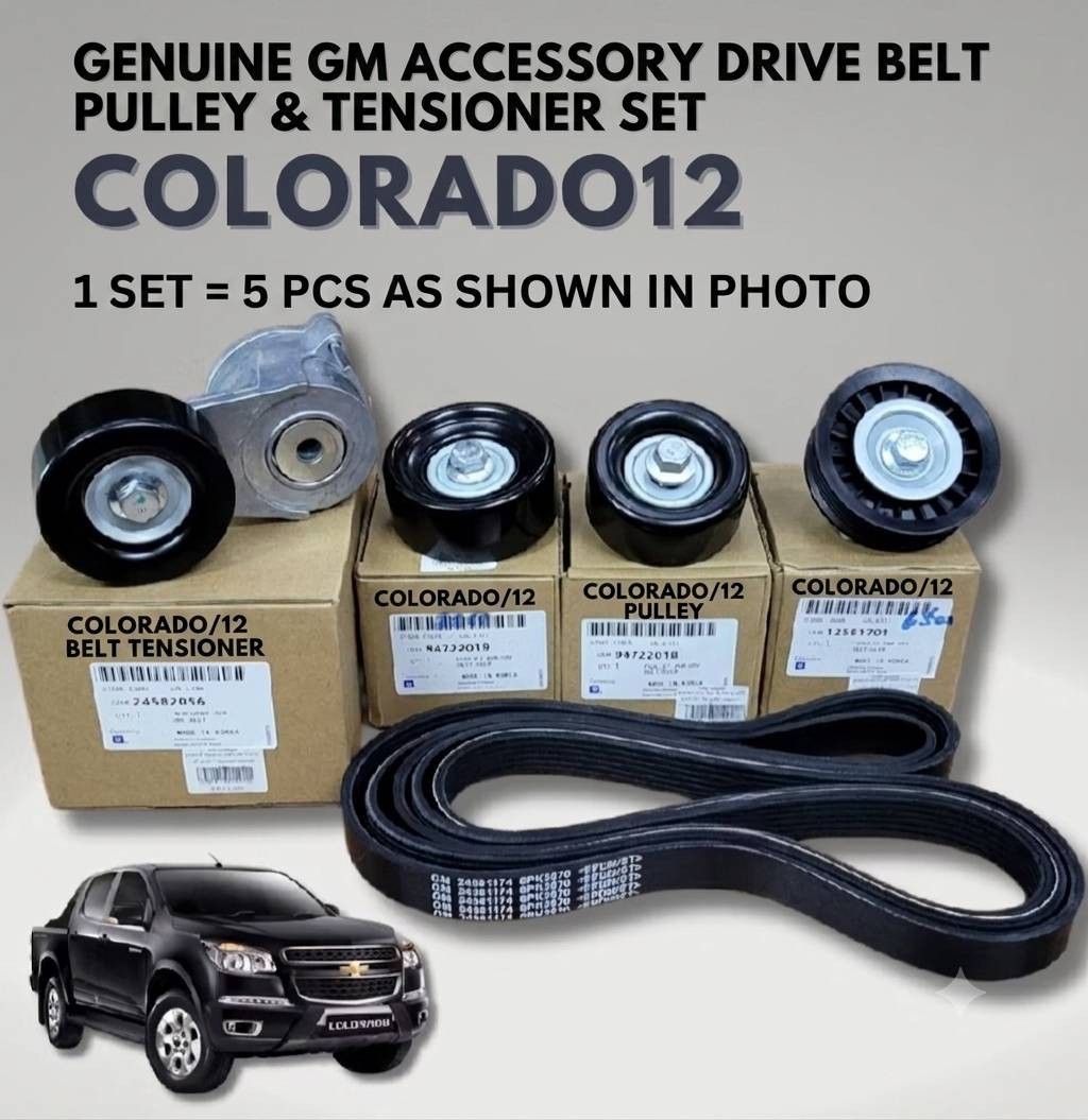5pcs Genuine GM Drive Belt Replacement Kit fit for Chevrolet Corolado 2012-2019