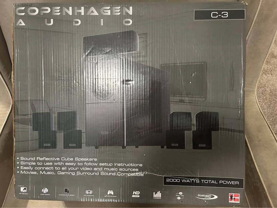 Copenhagen Audio C-3 Home Theater Sound System – 2000W, HDMI Copenhagen Audio C-3 Home Theater Sound System – 2000W, HDMI