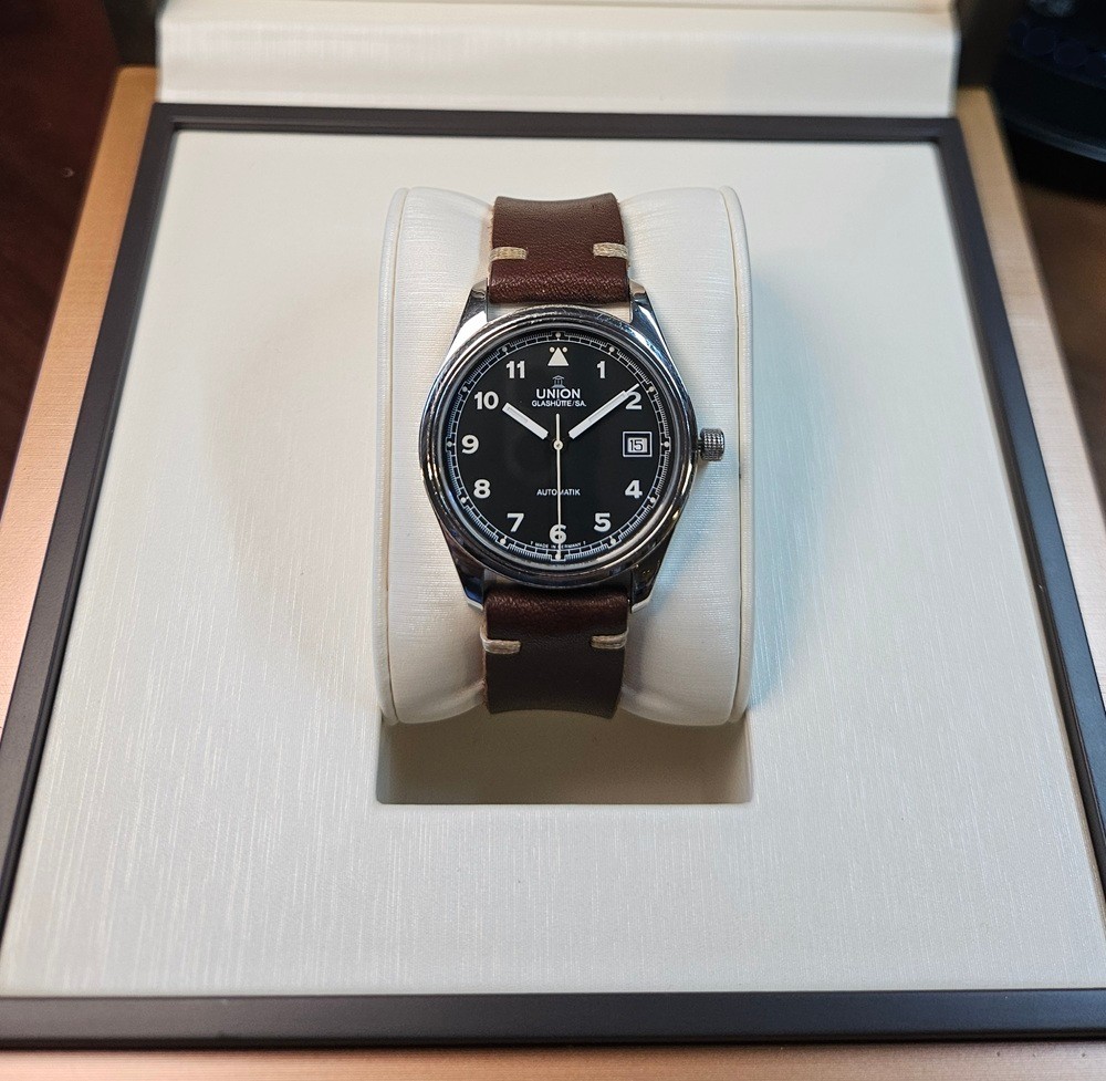 Union Glashütte (Glashütte Original) Flieger Pilot New Clasp & Strap