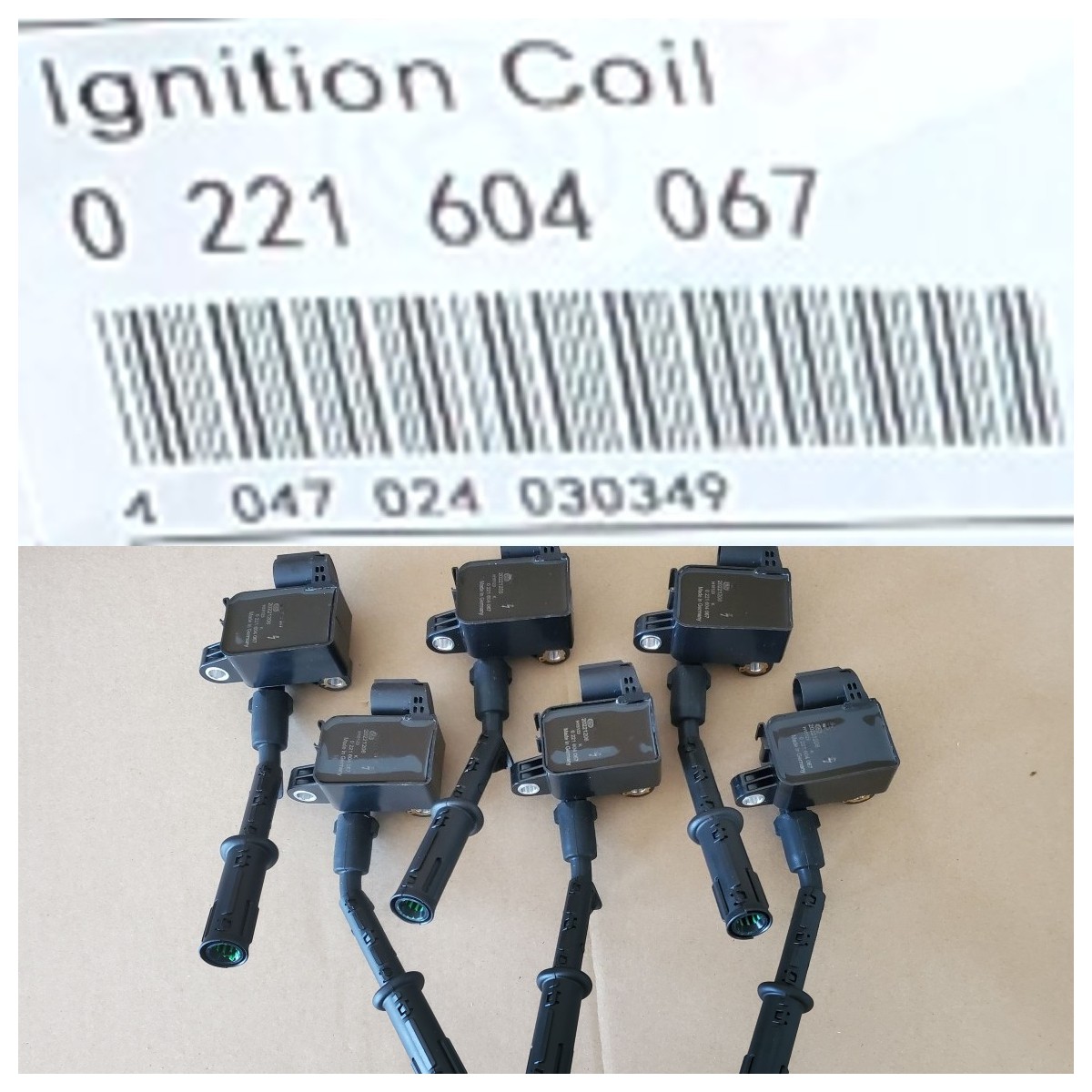 6Pcs Ignition Coil 0221604067 Fit Mercedes CLS350 E350 ML350 R350 3.5L V6