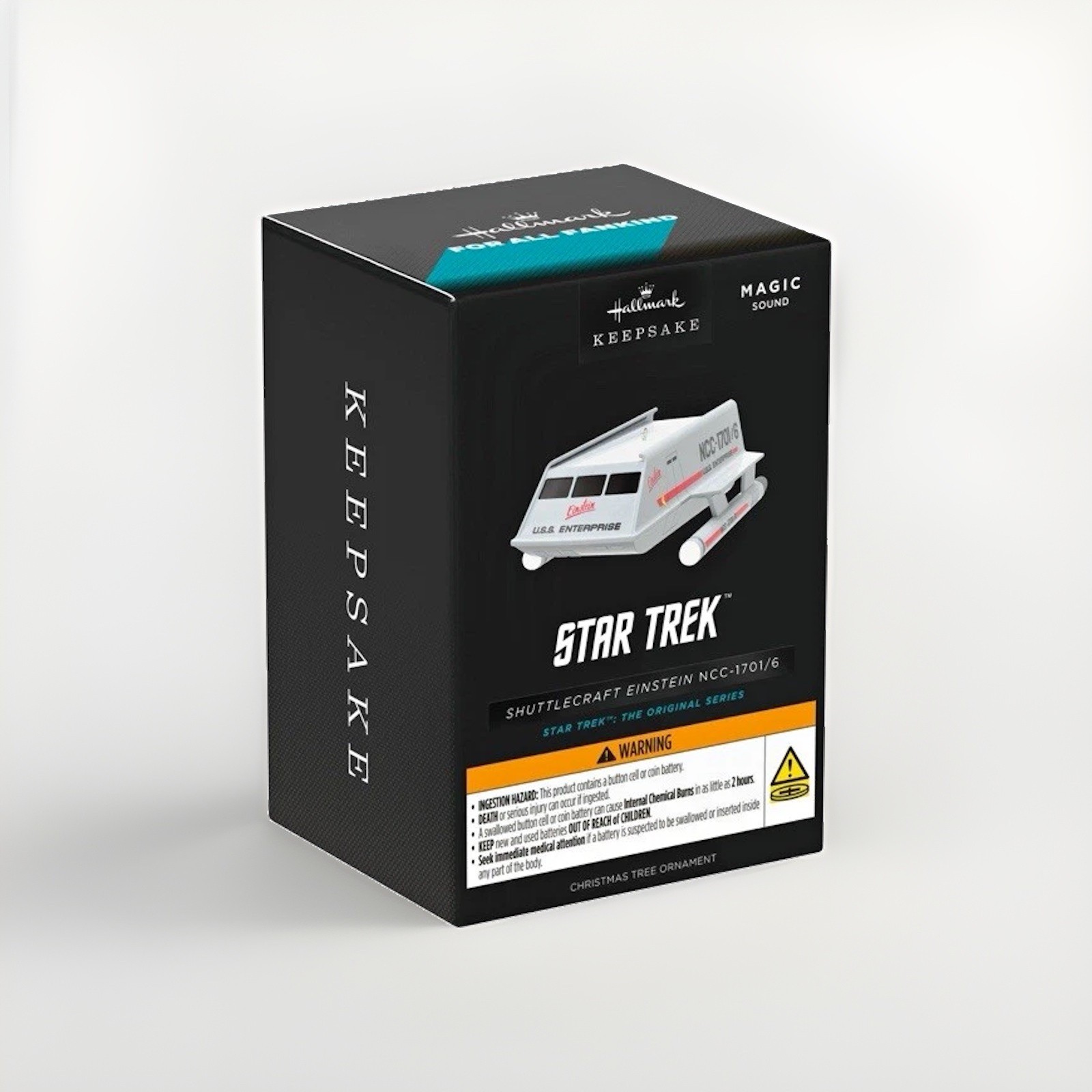 PRESALE: Hallmark Keepsake Star Trek Shuttlecraft Einstein Ornament w/ Sound
