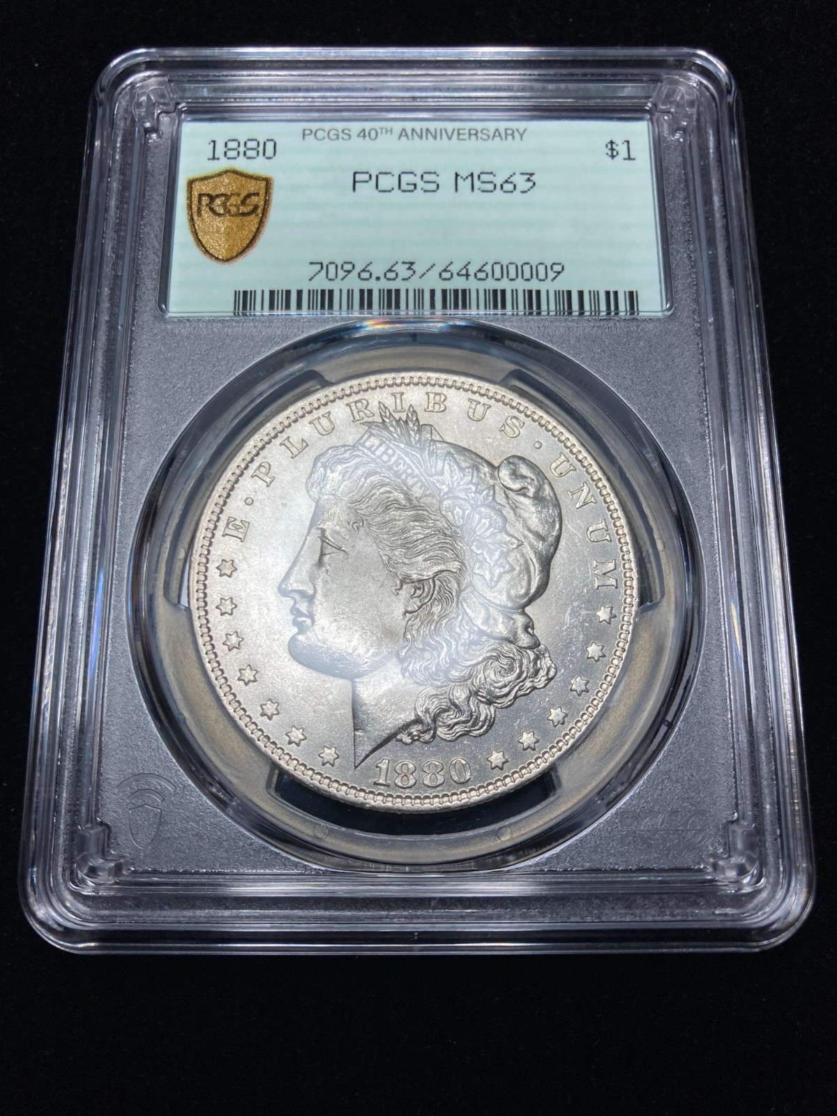 1880-P PCGS MS63 Morgan Dollar w/ PQ Luster | Limited Edition 40th Anniversary 1880-P PCGS MS63 Morgan Dollar w/ PQ Luster | Limited Edition 40th Anniversary