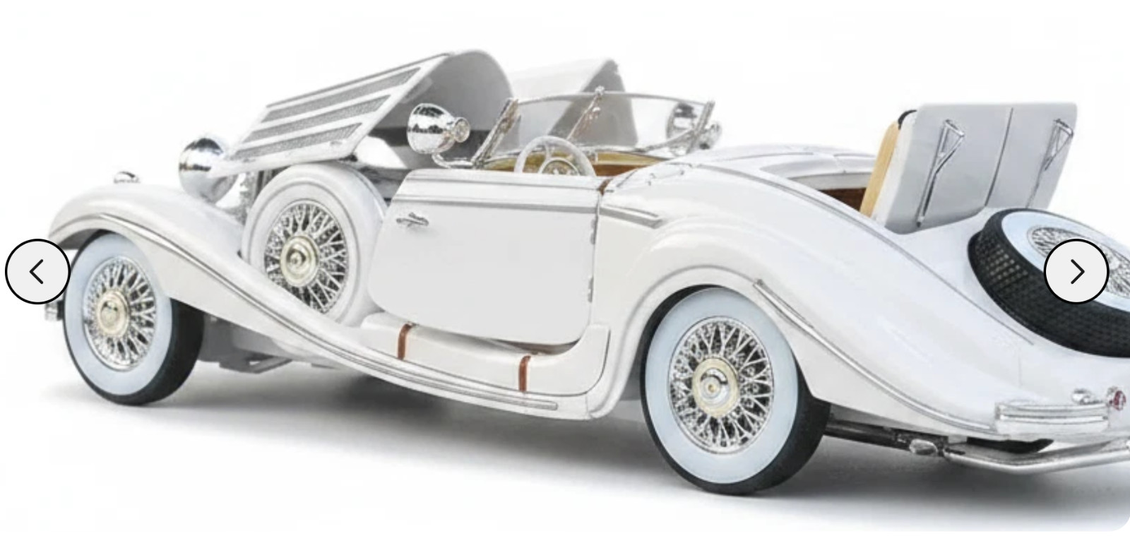 Mercedes-Benz Vintage1930Antique Car1955Custom Built TIN Metal Body 1:18 Model Mercedes-Benz Vintage1930Antique Car1955Custom Built TIN Metal Body 1:18 Model