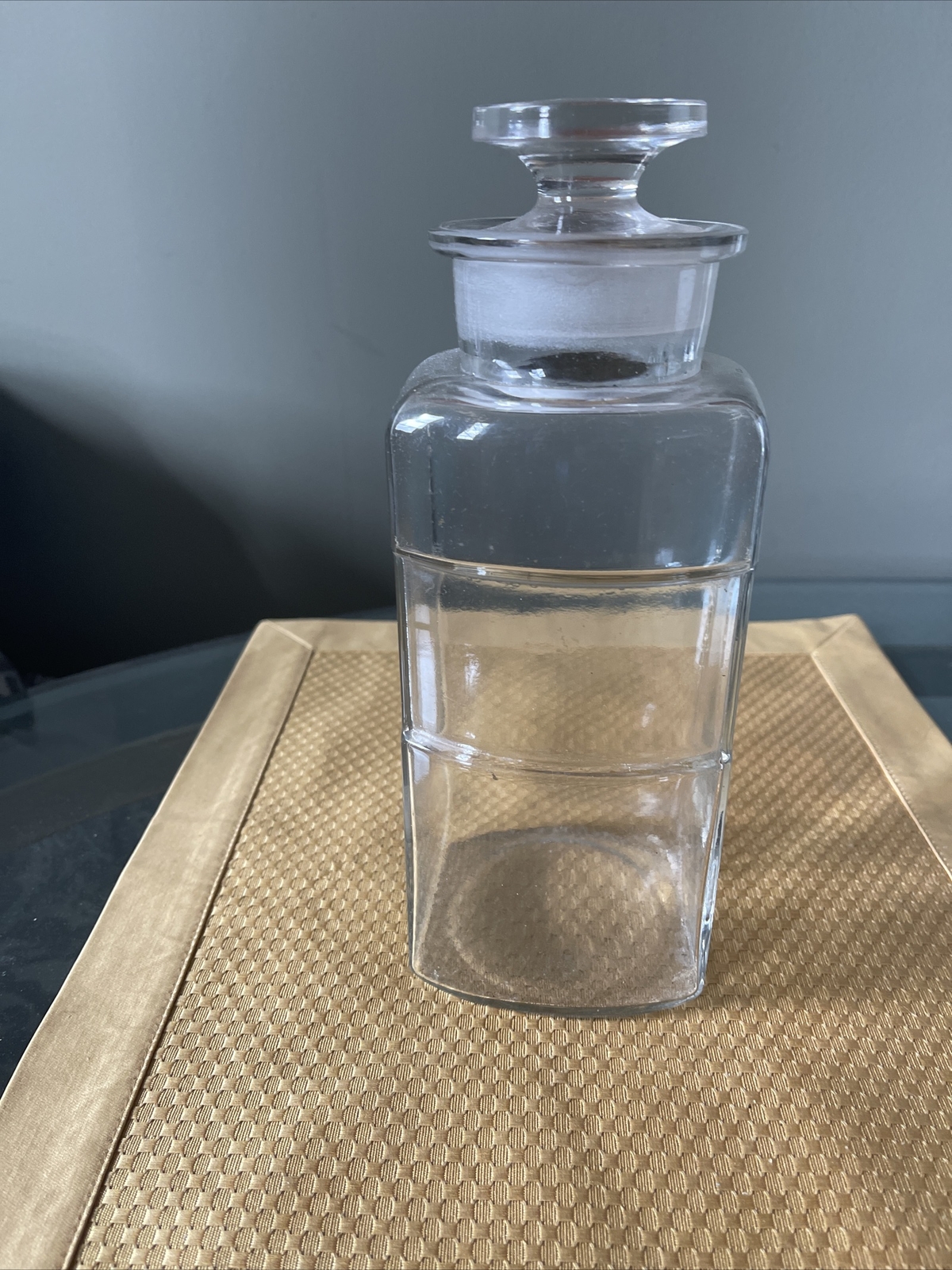 Antique Beautiful Rare Apothecary Medicine Pharmacy Jar With Stopper Pat’d 1891 Antique Beautiful Rare Apothecary Medicine Pharmacy Jar With Stopper Pat’d 1891