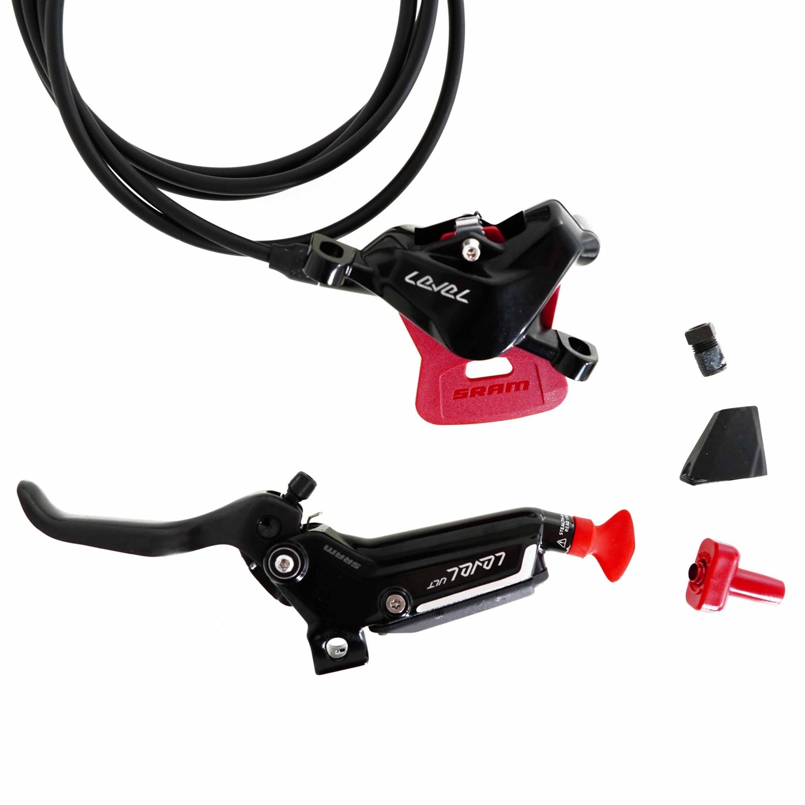 SRAM Level Ultimate Stealth 2-Piston Disc Brake Front or Rear or Pair -W/O Clamp