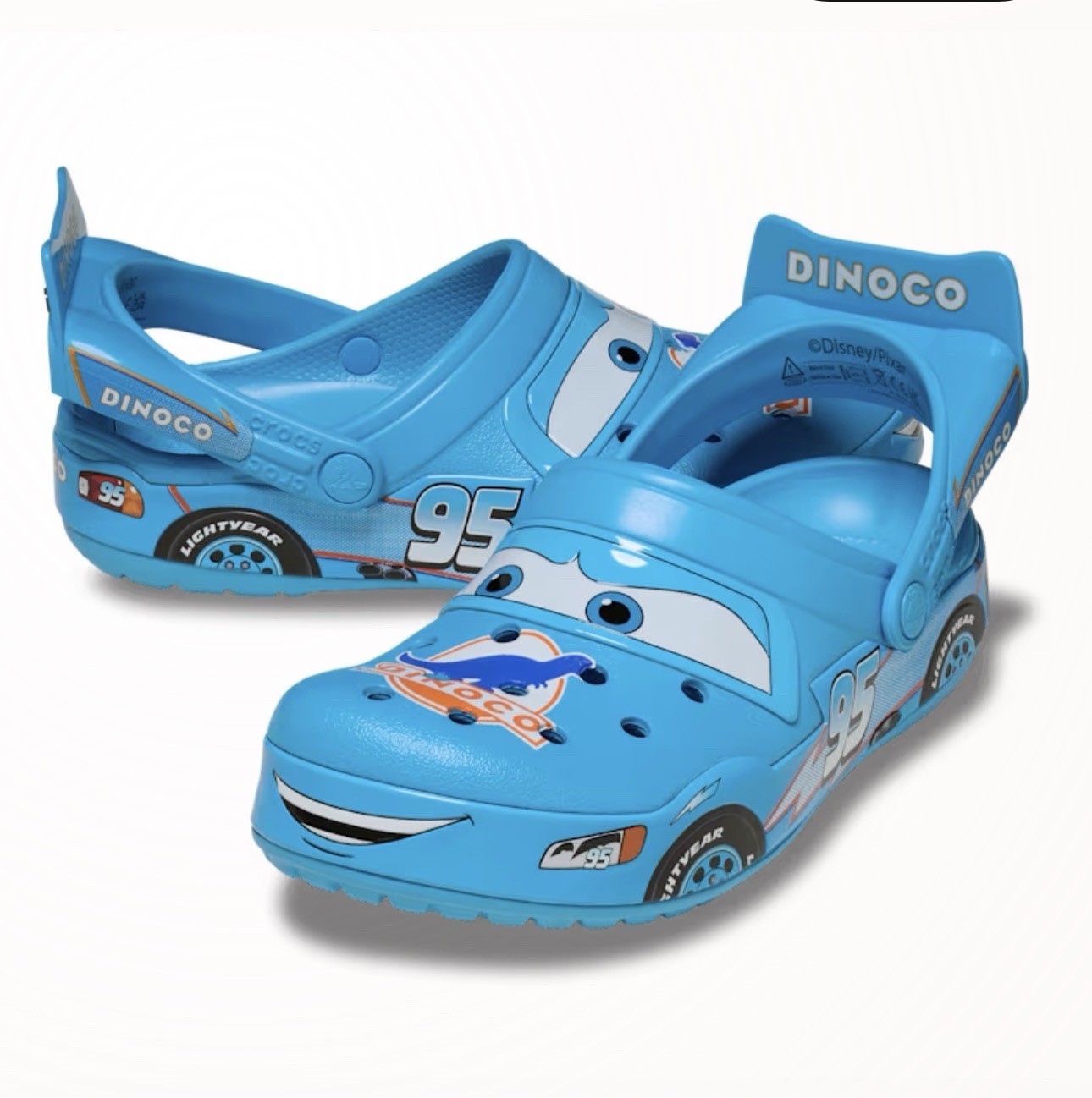 Dinoco McQueen Disney Pixar Crocs Brand New Size M7 W9 Adult Size