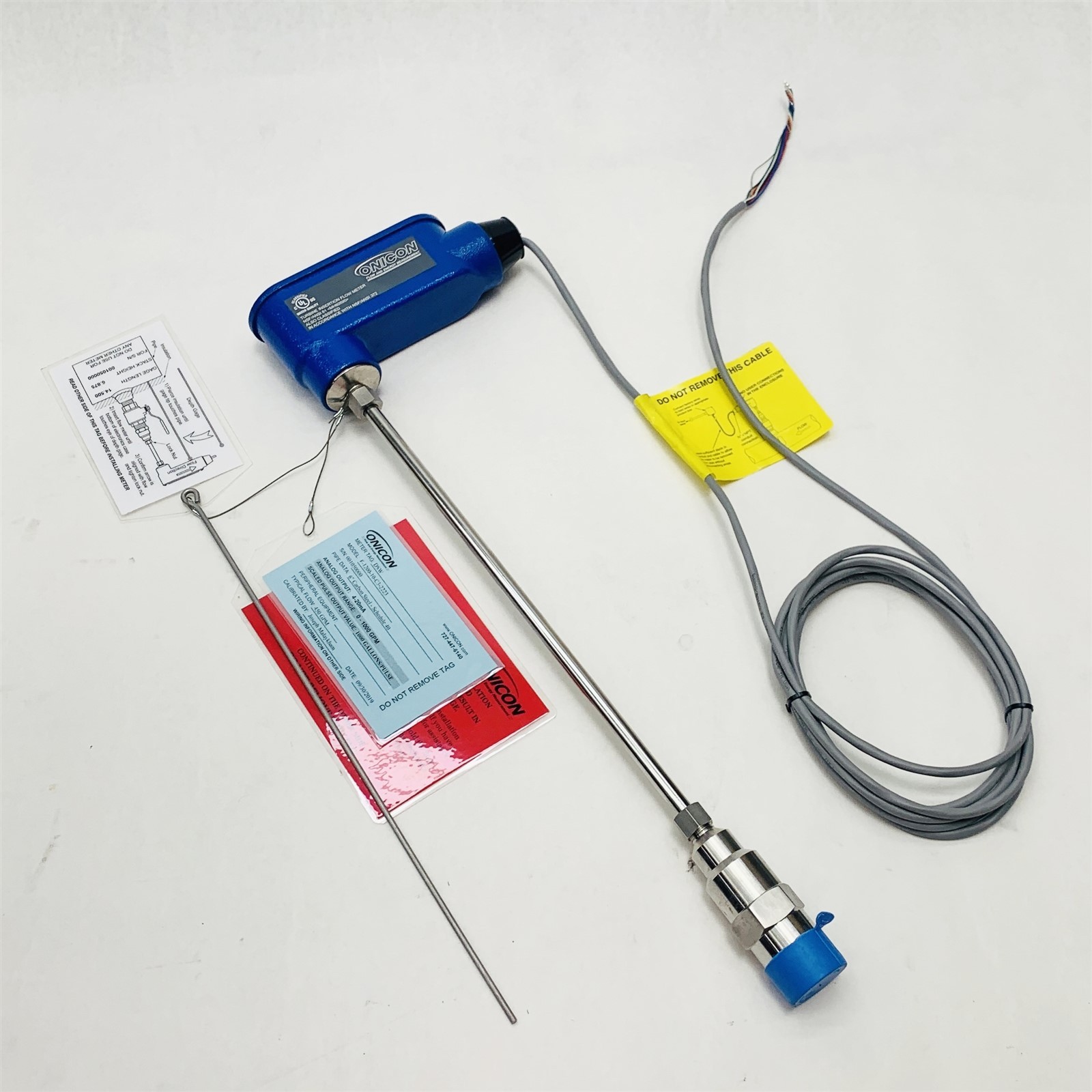 Onicon F-1200-10-C3-2223 DSW Turbine Insertion 4-20mA 0-1000GPM Flow Meter New