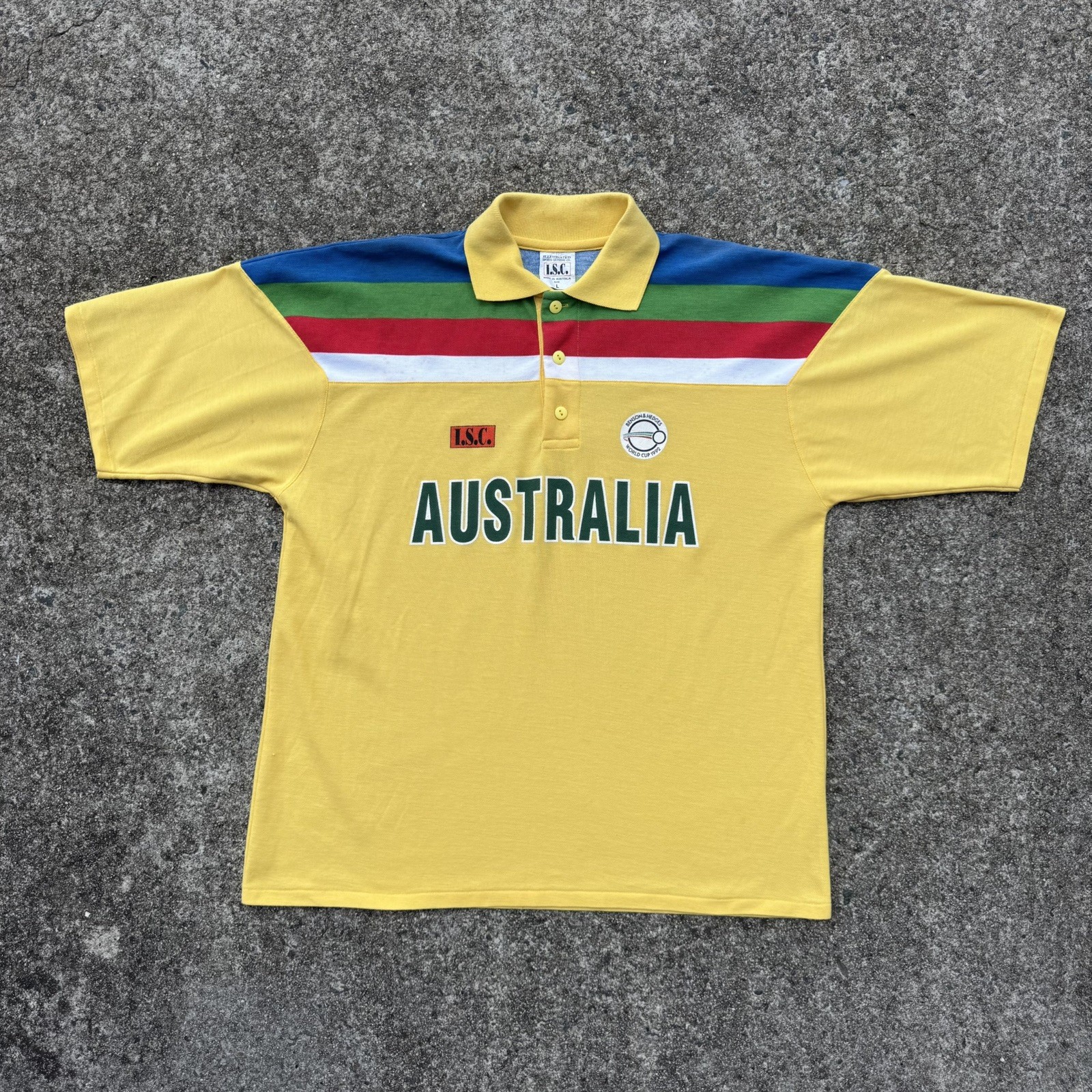 Rare Vintage 1992 Cricket Australia ISC ODI Mens Size Large Made In Australia