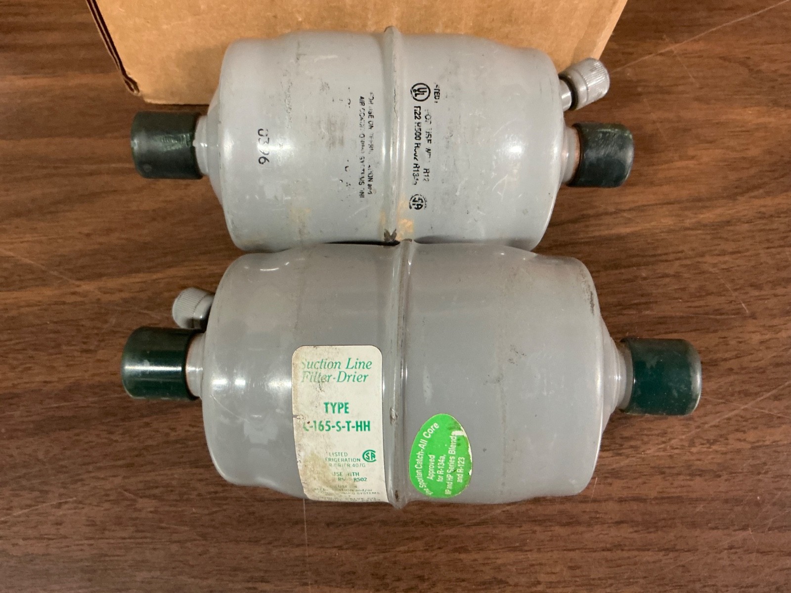 Two Sporlan C-165-S-T-HH Catch All Filter-Drier 5/8\ Two Sporlan C-165-S-T-HH Catch All Filter-Drier 5/8\