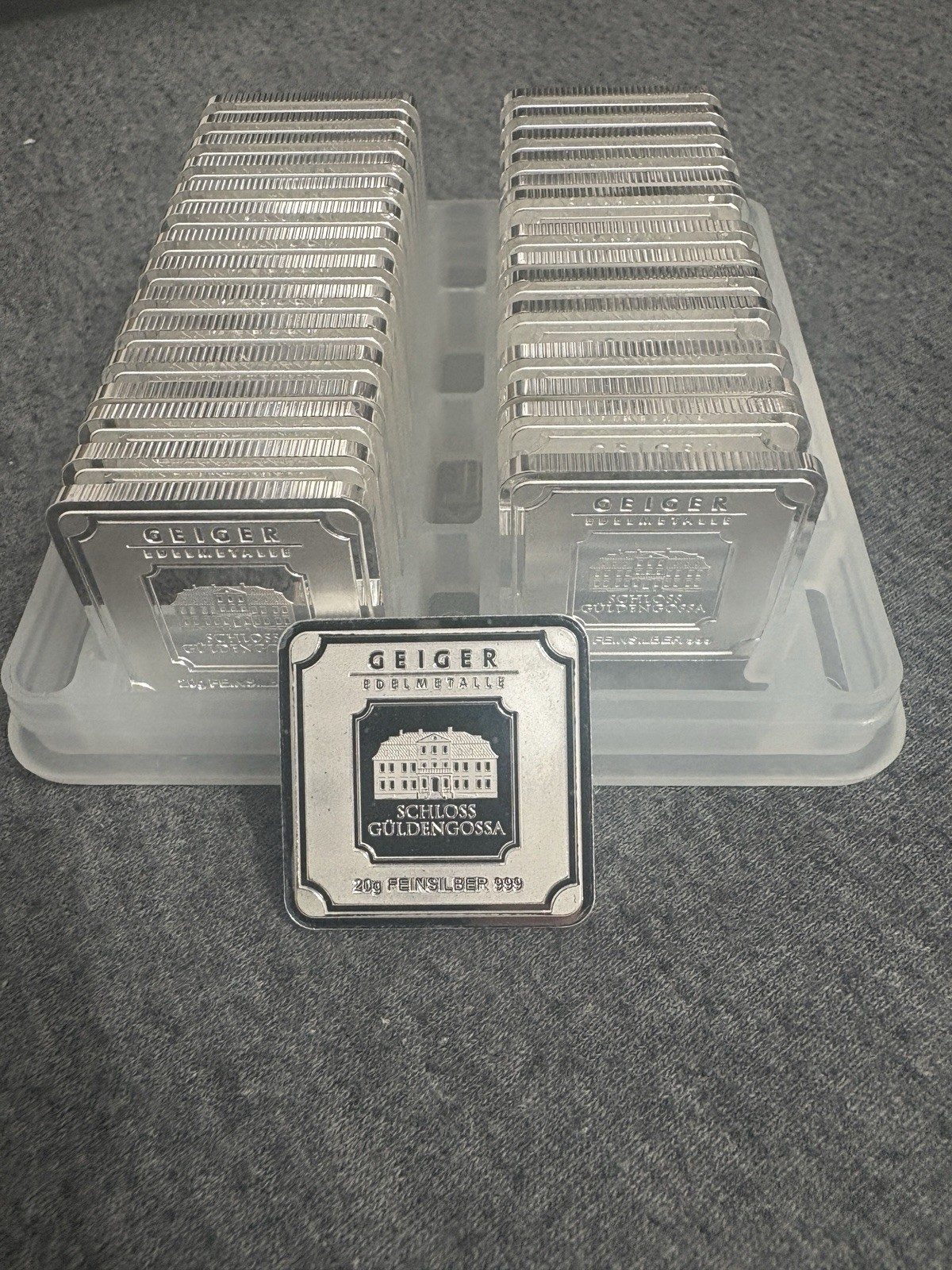 20g Geiger 999 Fine Silver Bar Straight From Mint Box 20g Geiger 999 Fine Silver Bar Straight From Mint Box