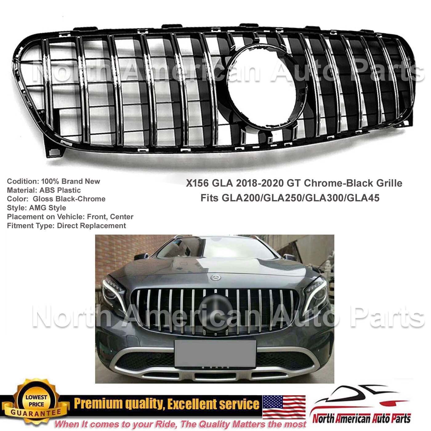 X156 GLA 2018-2020 GT Chrome-Black Grille GLA250 GLA300 New