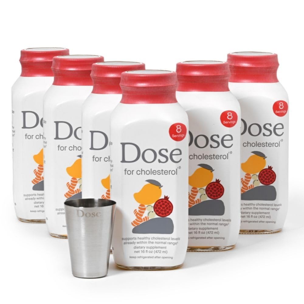 Dose for Cholesterol Supplements, 16oz Bottle, 6 Pack Dose for Cholesterol Supplements, 16oz Bottle, 6 Pack