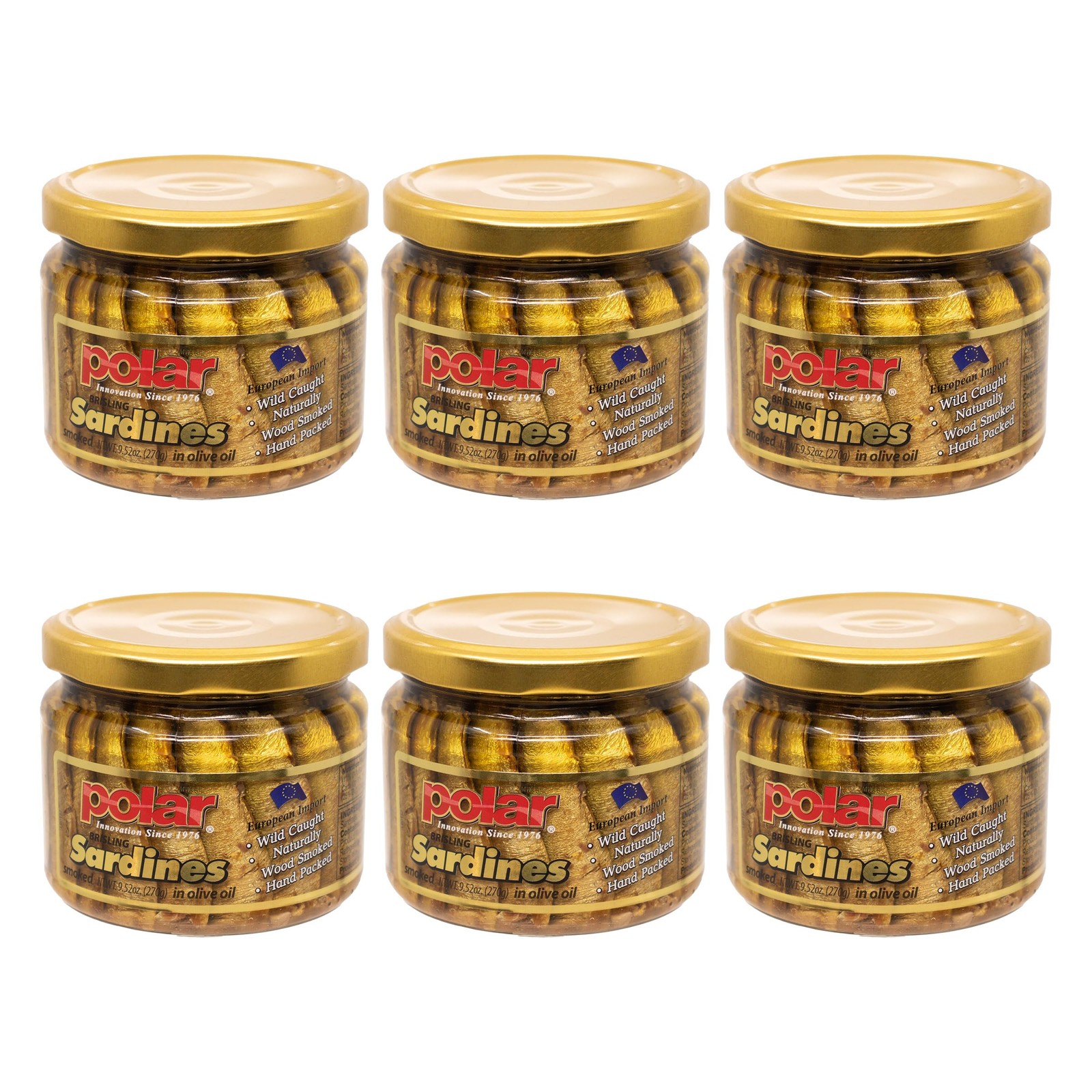 MW Polar Naturally Alder Wood Smoked Brisling Sardines 9.5 Ounce (Pack of 6) MW Polar Naturally Alder Wood Smoked Brisling Sardines 9.5 Ounce (Pack of 6)