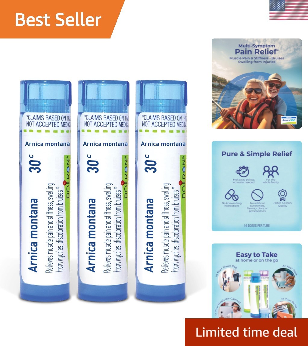 Arnica Montana 30C Homeopathic Medicine for Muscle Pain and Stiffness - Pack ... Arnica Montana 30C Homeopathic Medicine for Muscle Pain and Stiffness - Pack ...
