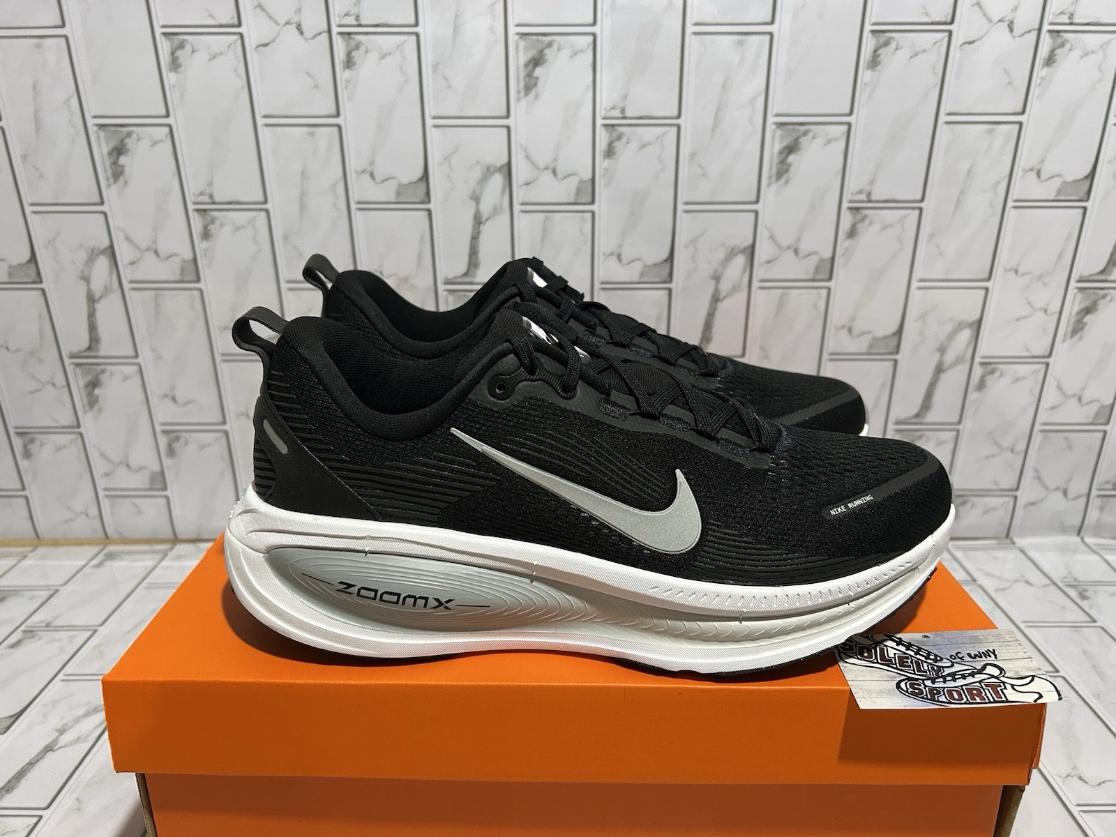 New Nike Vomero 18 TB Black Grey White ZoomX React Running Shoes Mens 7 - 13