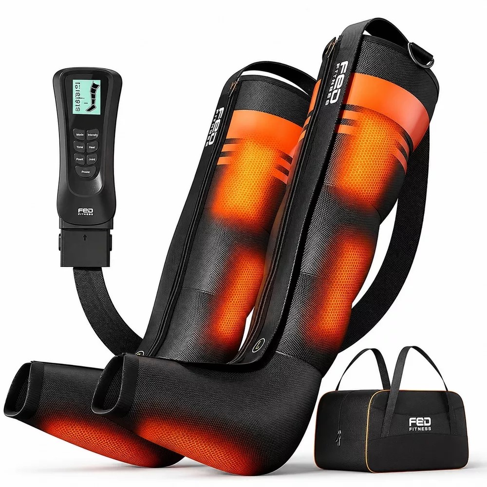 FED Fitness Compression Boots, 6 Modes & 13 Levels , 3 Timing&Heat, 5 Airbags FED Fitness Compression Boots, 6 Modes & 13 Levels , 3 Timing&Heat, 5 Airbags