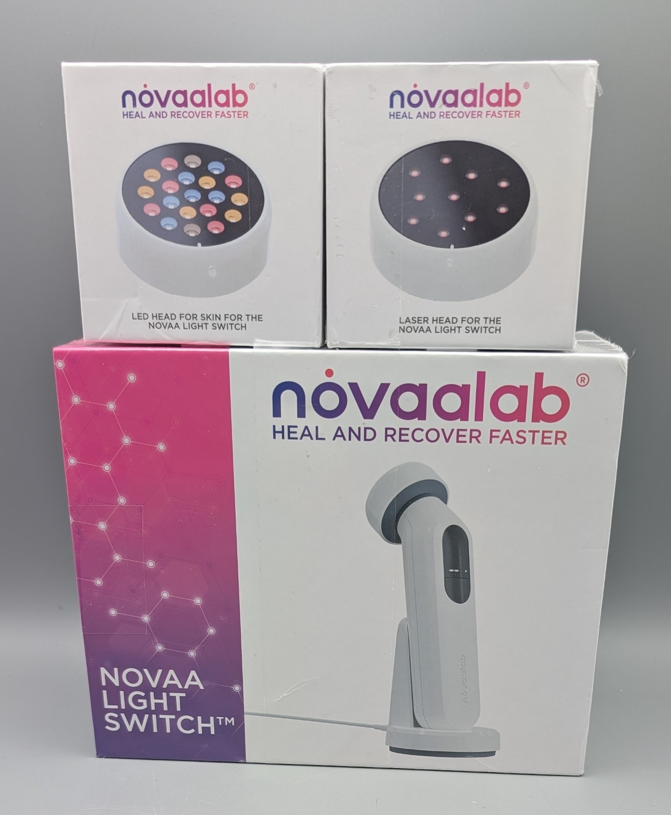 NovaaLab Novaa Light Switch Ultimate Pack 3 Heads Laser LED NEW Sealed