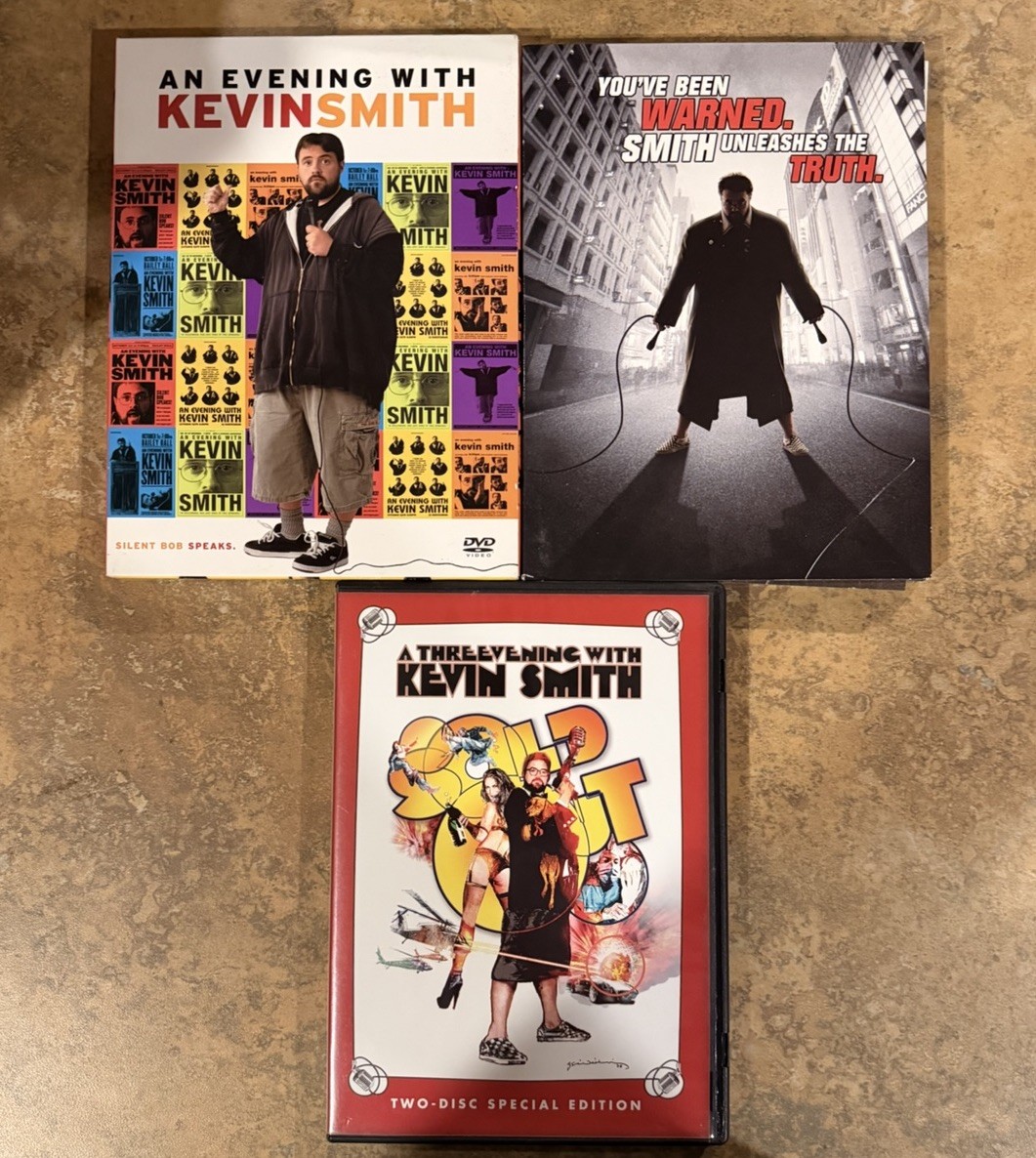 An Evening With Kevin Smith 1-3 DVD Lot: Evening Harder, Threevening