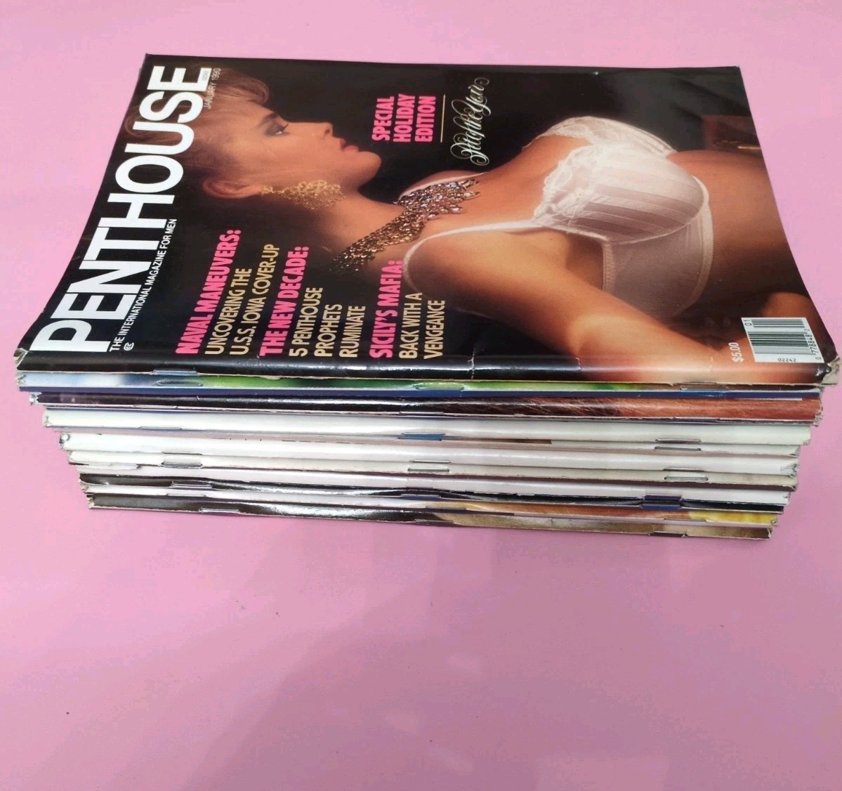 Vintage Penthouse Magazine 1990 Complete Year Lot 12 Issues Jan-Dec 