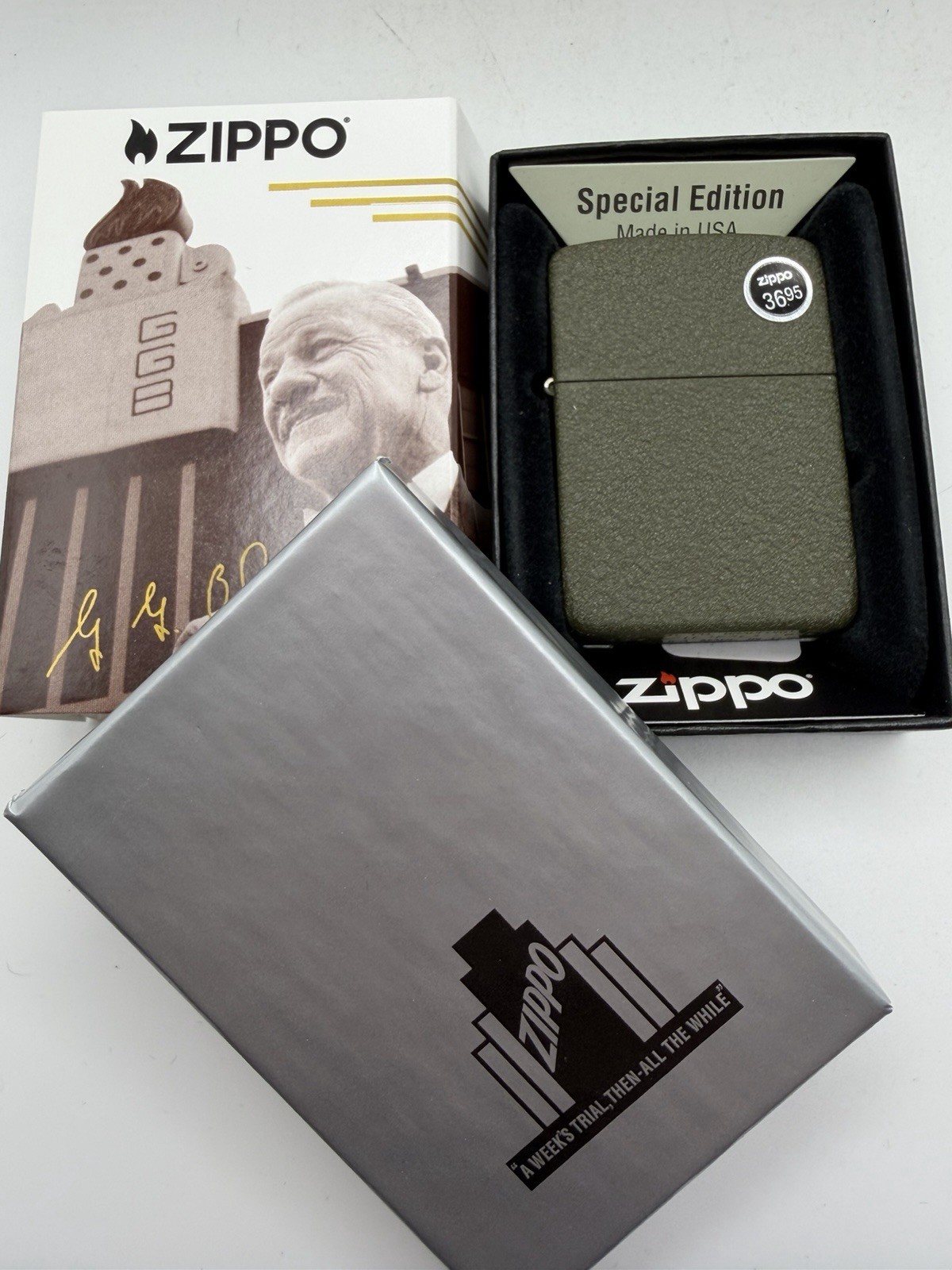2026 Founder’s Day 1941 Replica Green Crackle Zippo Lighter New Founders 2026 Founder’s Day 1941 Replica Green Crackle Zippo Lighter New Founders