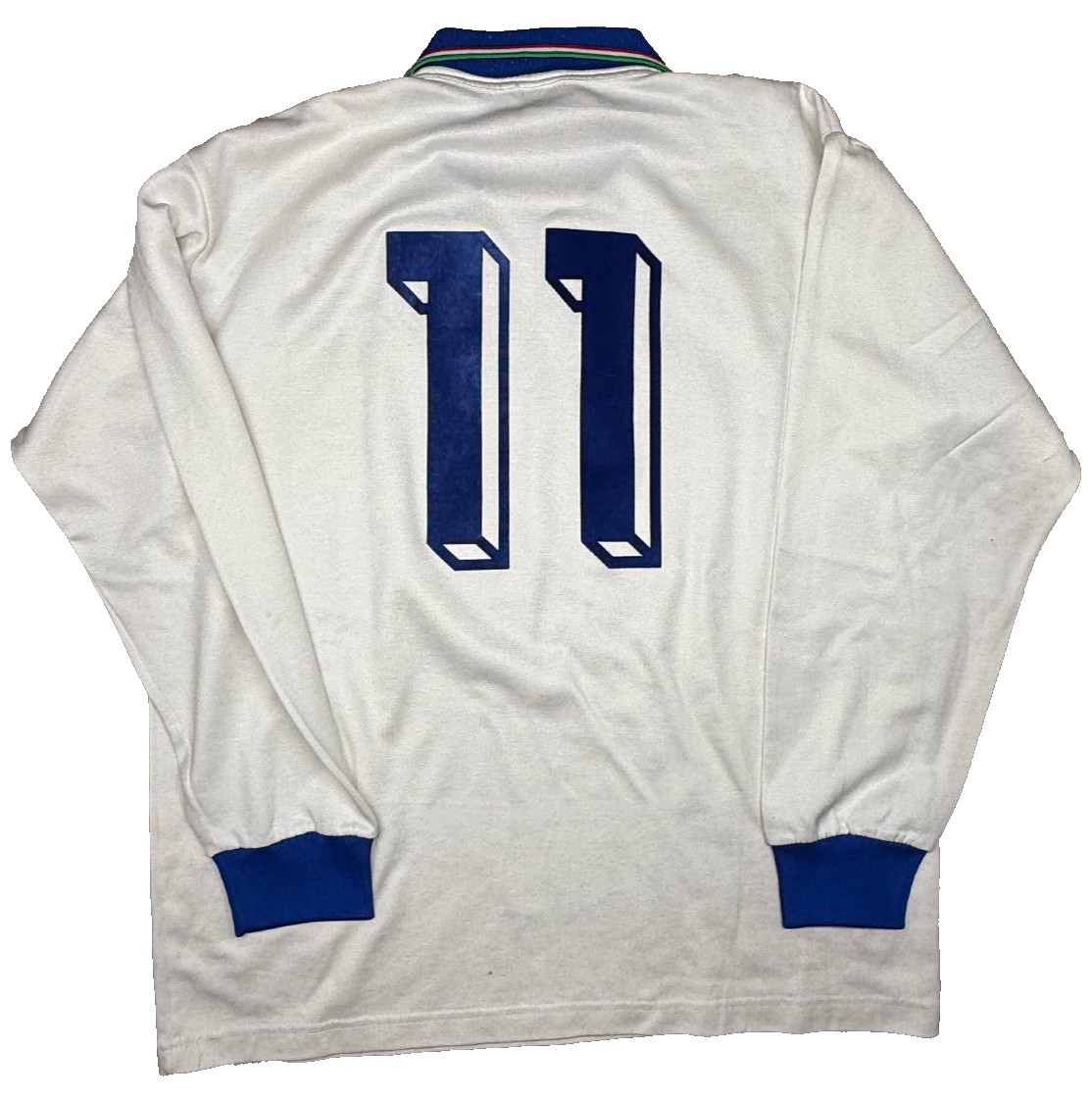 vintage football shirt Italy 1988 Diadora VIALLI worn Yugoslavia 1-1 Italy