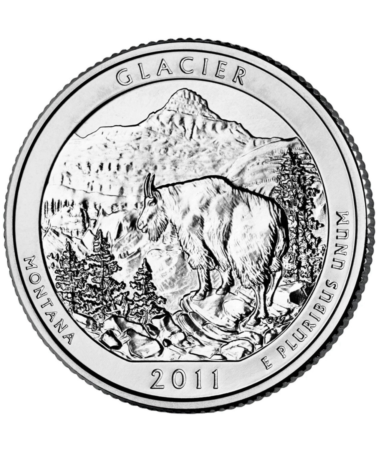 2011 D Glacier NP Quarter. ATB Series Uncirculated From US Mint roll. 2011 D Glacier NP Quarter. ATB Series Uncirculated From US Mint roll.