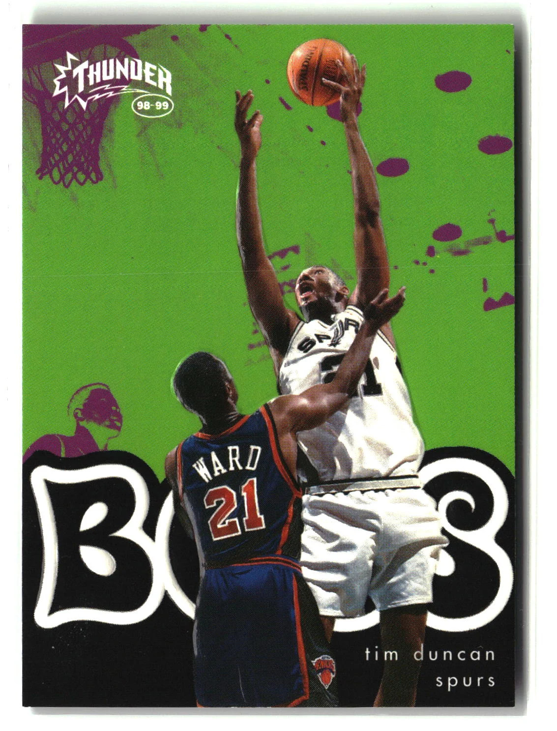 Tim Duncan 1998-99 SkyBox Thunder Boss #3 B