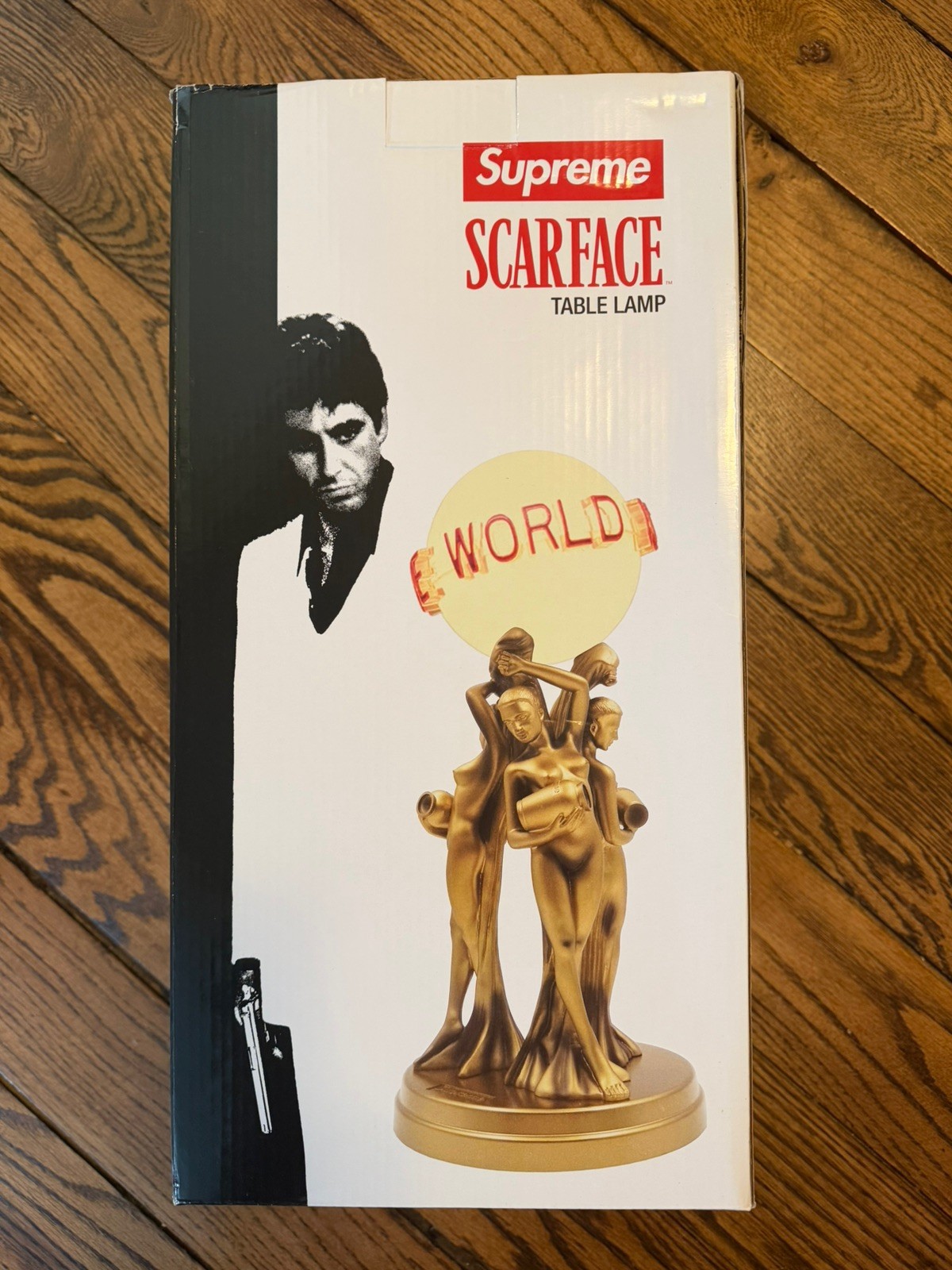 Supreme x Scarface Table Lamp The World Is Yours Authentic Supreme x Scarface Table Lamp The World Is Yours Authentic