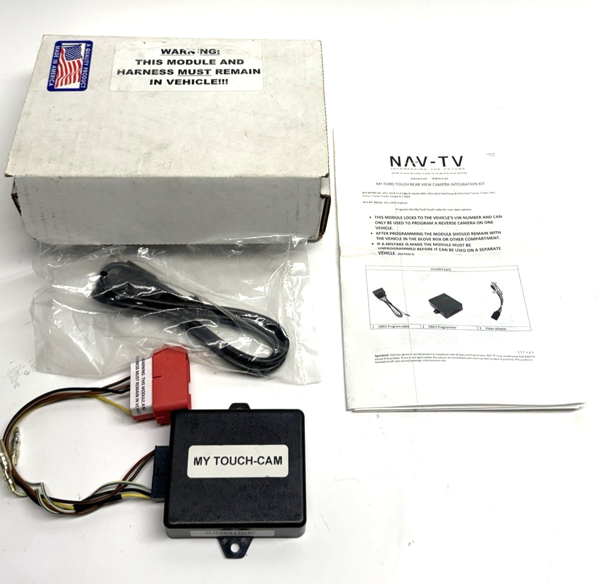 NAV-TV MY TOUCH-CAM-KIT (NTV-KIT391) for Select 2011-Up Ford & Lincoln Vehicle