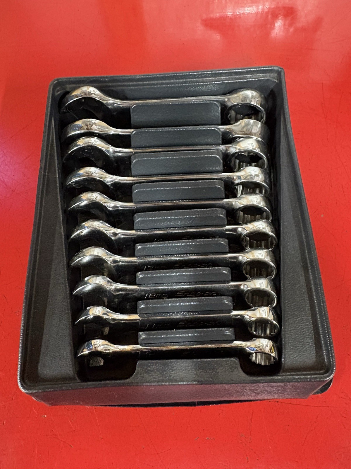 Snap On 10-19 Stubby Wrench Set 10-19 - OXIM - In Tray / USA
