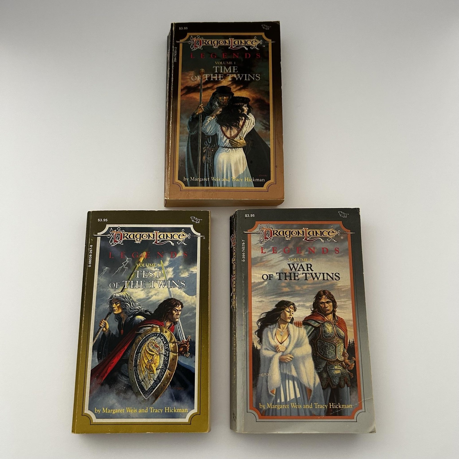 Vintage 1986 DragonLance Legends Trilogy Weis Hickman TSR Fantasy PB Lot 3